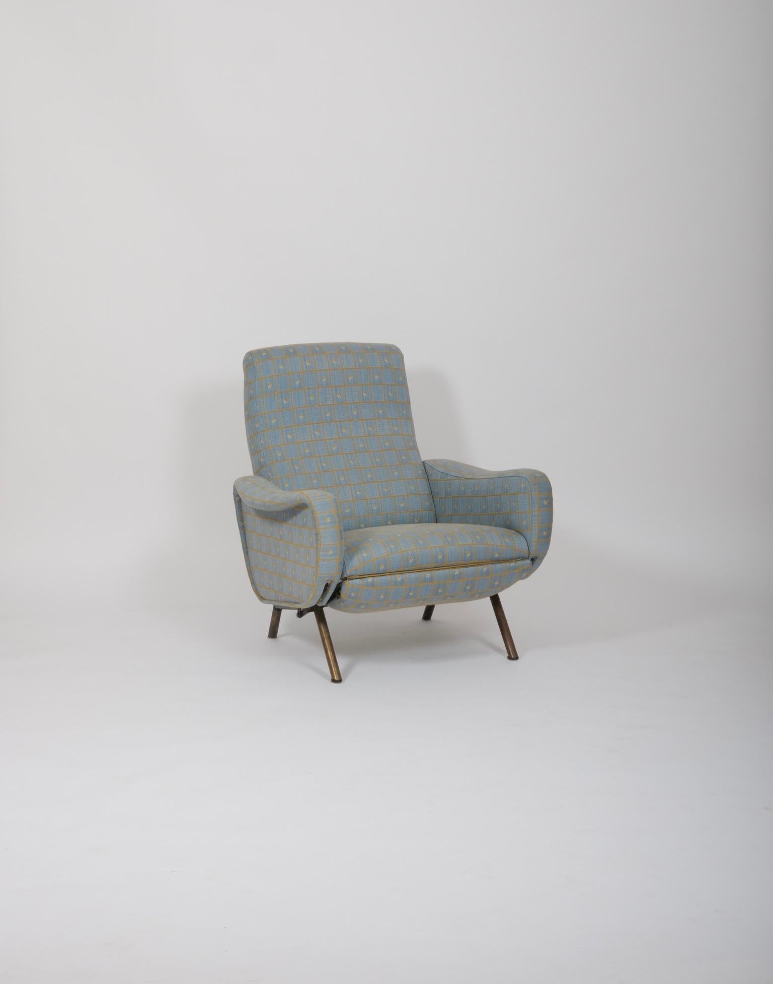 Italian A pair  Marco Zanuso 'Lady' chairs. Reclining. Italy c1950 For Sale