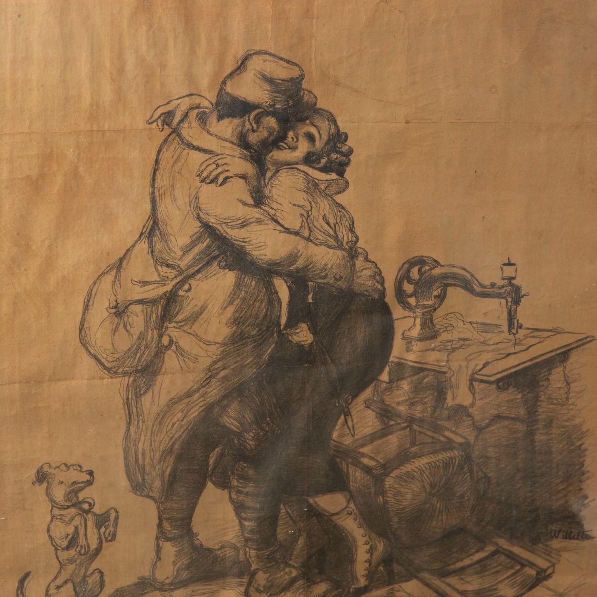 Raro poster originale francese in stile Art Nouveau - Journée du Poilu, 1915
€404
Aggiungi al carrello
Descrizione
Raro manifesto originale dell'Art Nouveau francese, disegnato da Adolphe Léon Willette (1857-1926) e pubblicato a Parigi nel 1915.
Il