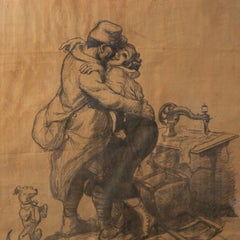 Poster Rare Original French Art Nouveau – Journée du Poilu, 1915