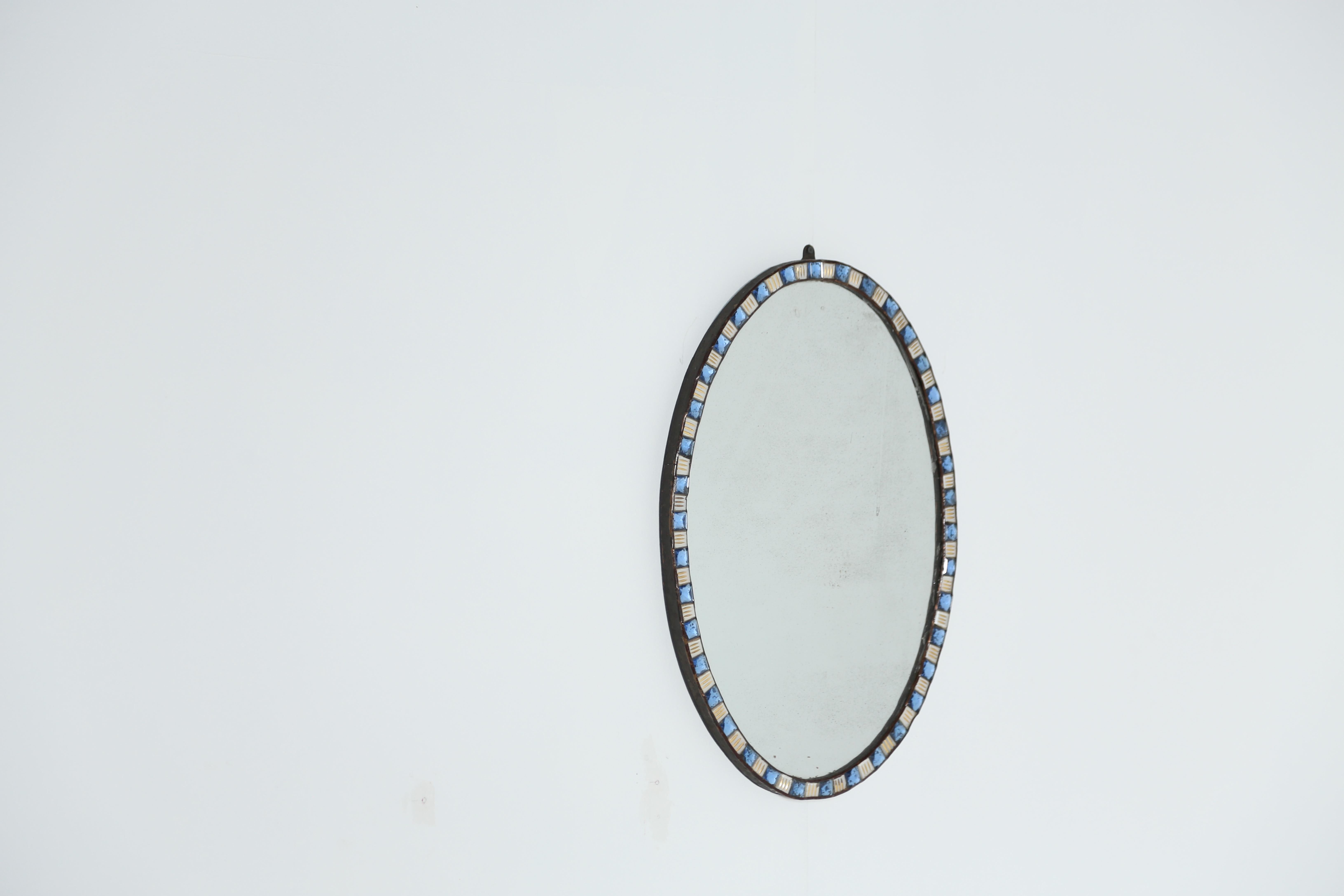 Regency Rare miroir ovale en verre taillé irlandais George III, Irlande, XVIIIe siècle en vente