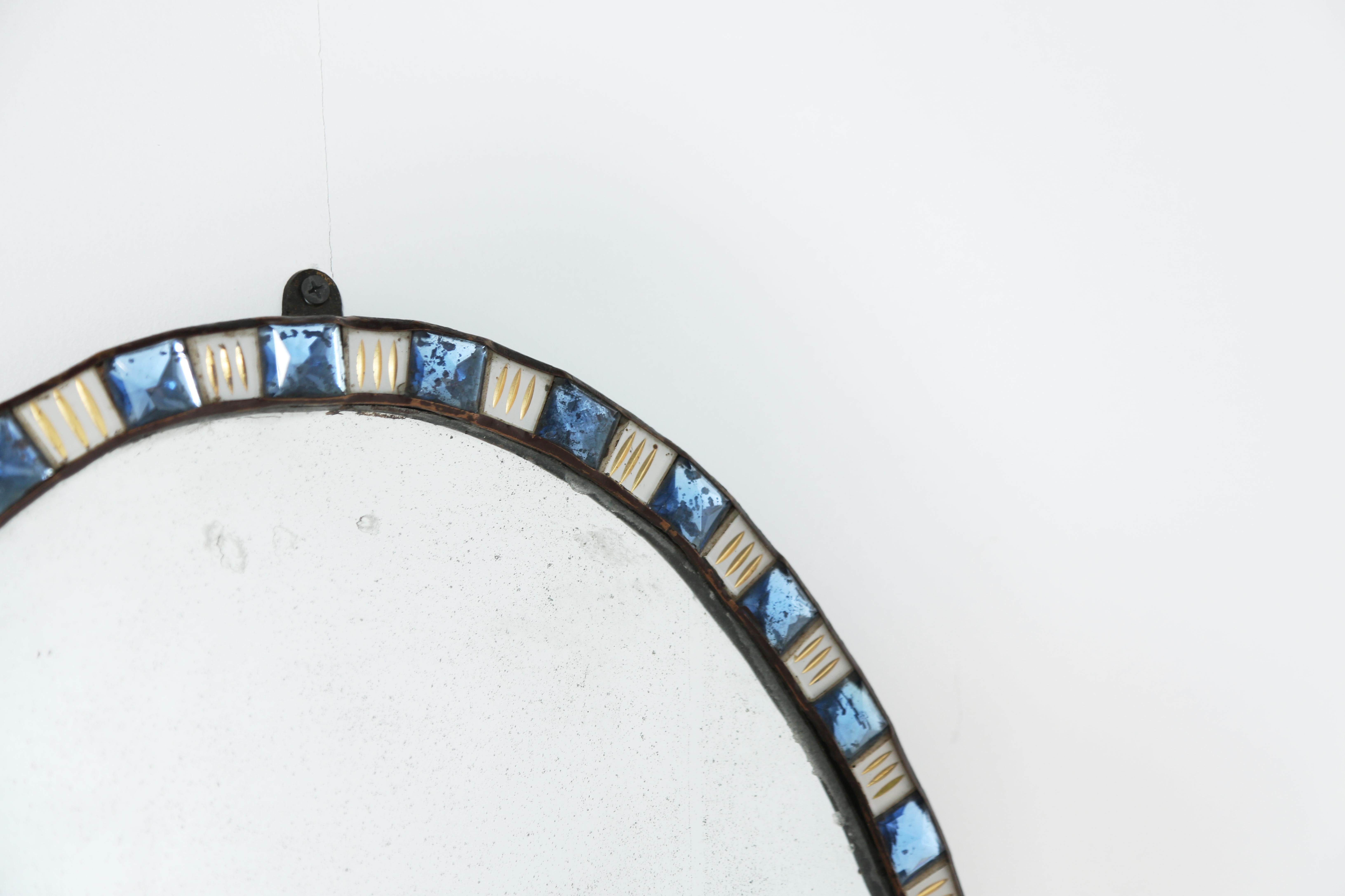 Rare miroir ovale en verre taillé irlandais George III, Irlande, XVIIIe siècle Bon état - En vente à Lewes, East Sussex