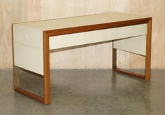 RARE ORIGINAL HAND MADE LEATHER UPHOLSTERED ROLEX AD BOUTiQUE DEALERS GUEST DESK