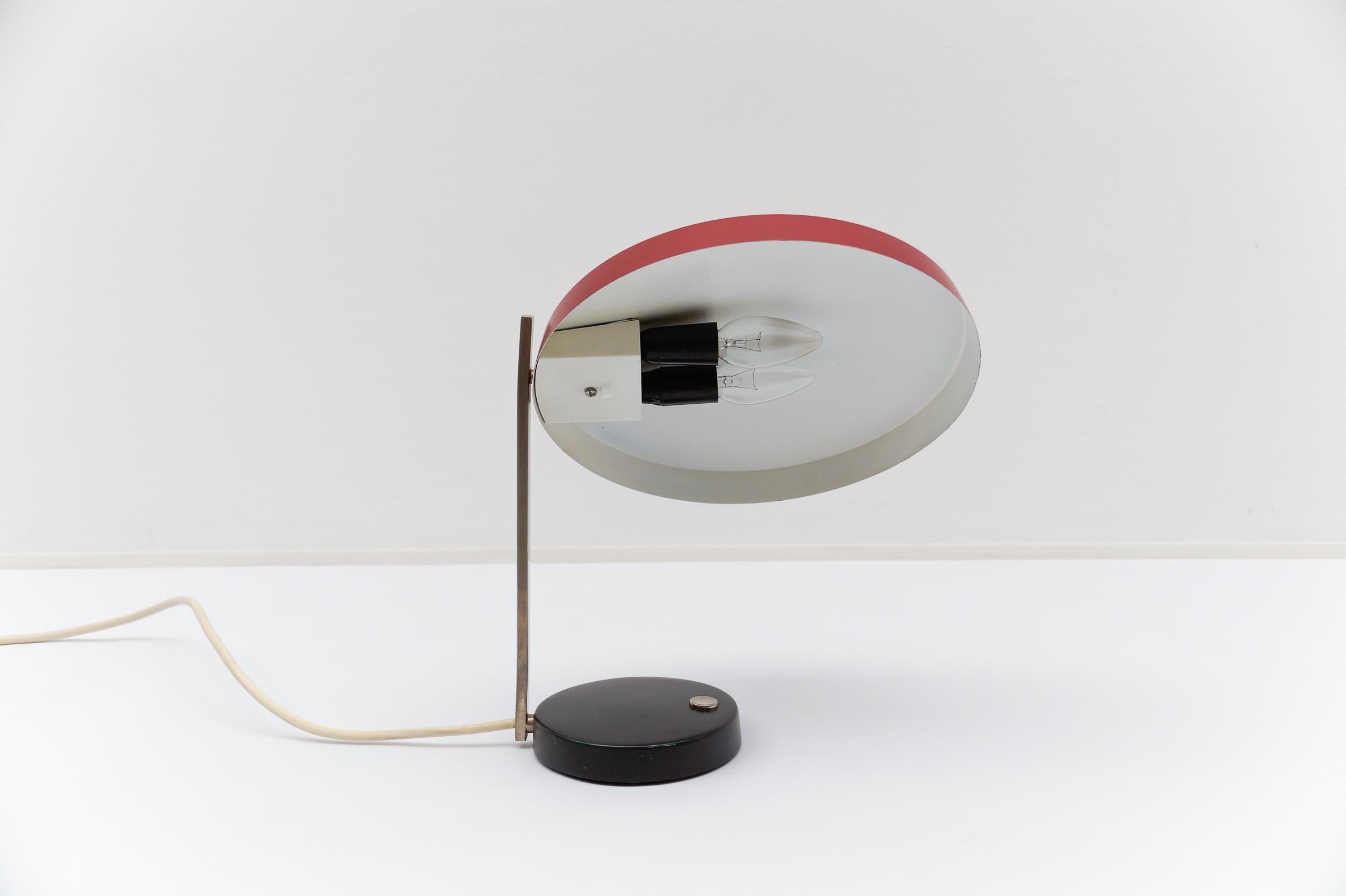 Rare lampe de table Hillebrand d'origine, Model No/One de 1962, design Heinz Pfaender en vente 4