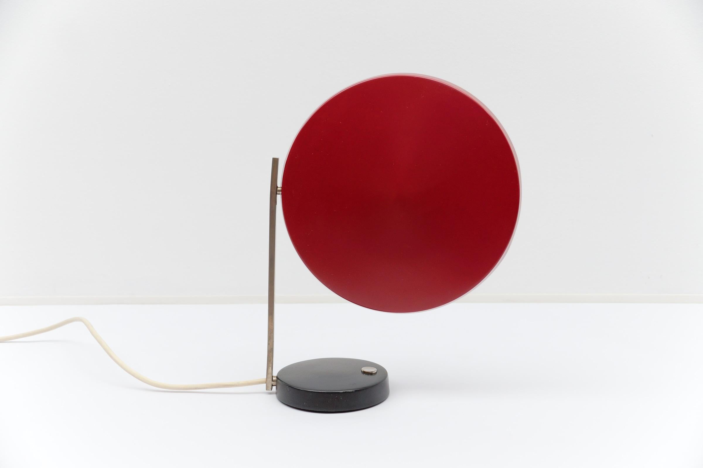Métal Rare lampe de table Hillebrand d'origine, Model No/One de 1962, design Heinz Pfaender en vente