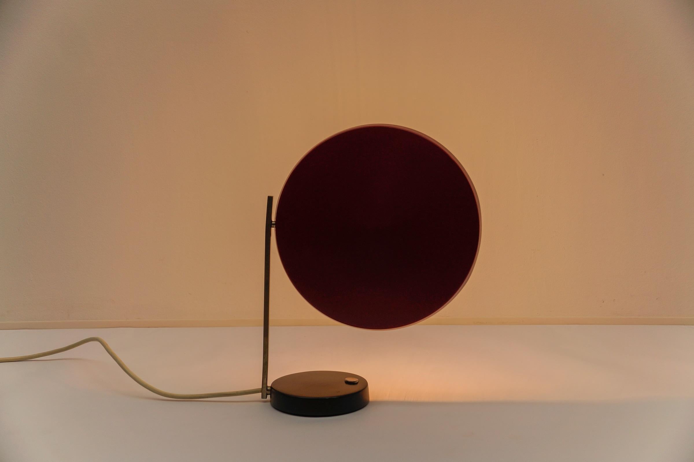 Rare lampe de table Hillebrand d'origine, Model No/One de 1962, design Heinz Pfaender en vente 1