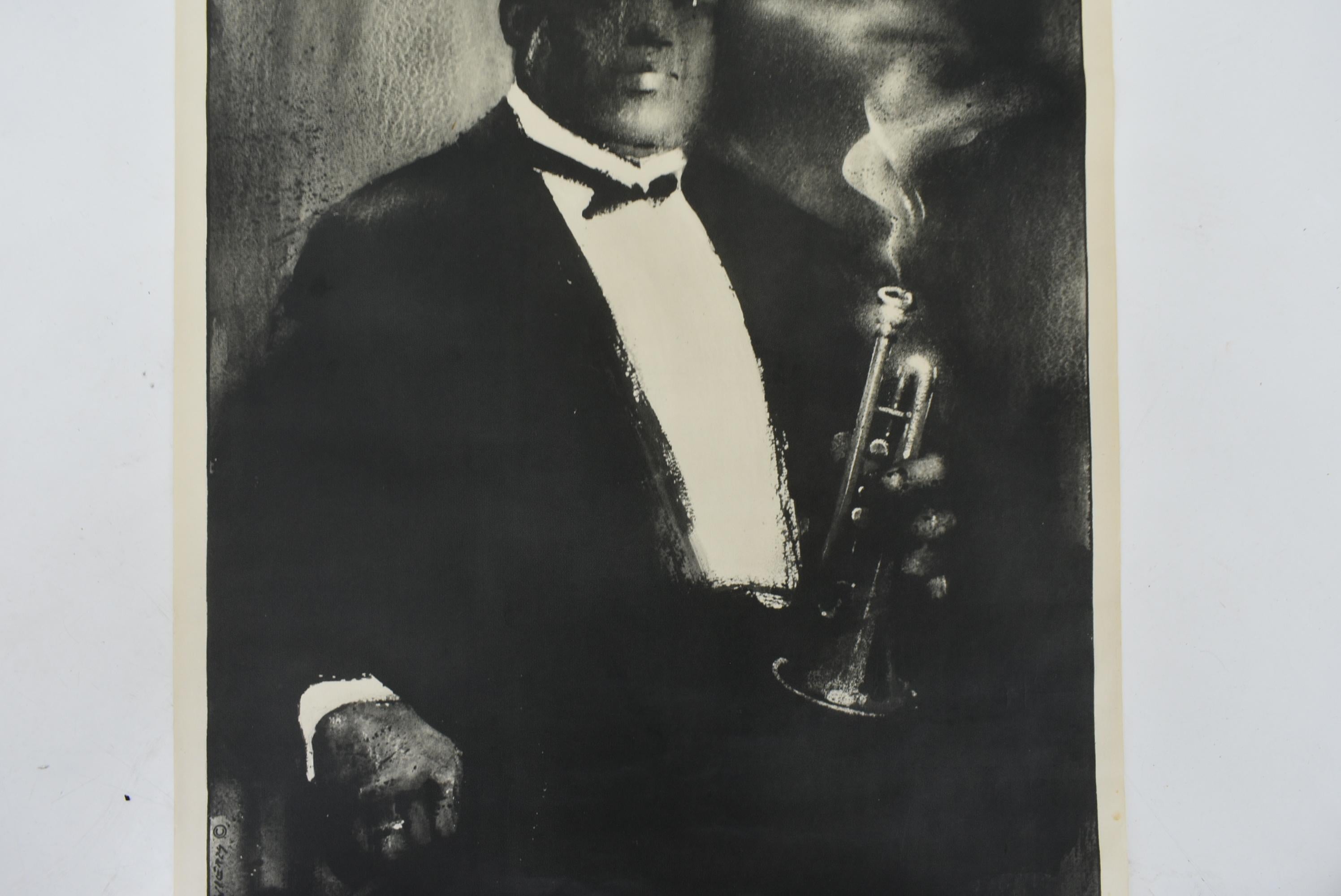 Rare Original Jazz Poster of King Oliver '1885-1938' by Swierzy For Sale 1