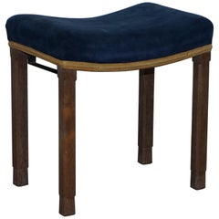 Rare Original King George vi Coronation Stool 1937 Limed Oak by Waring & Gillow