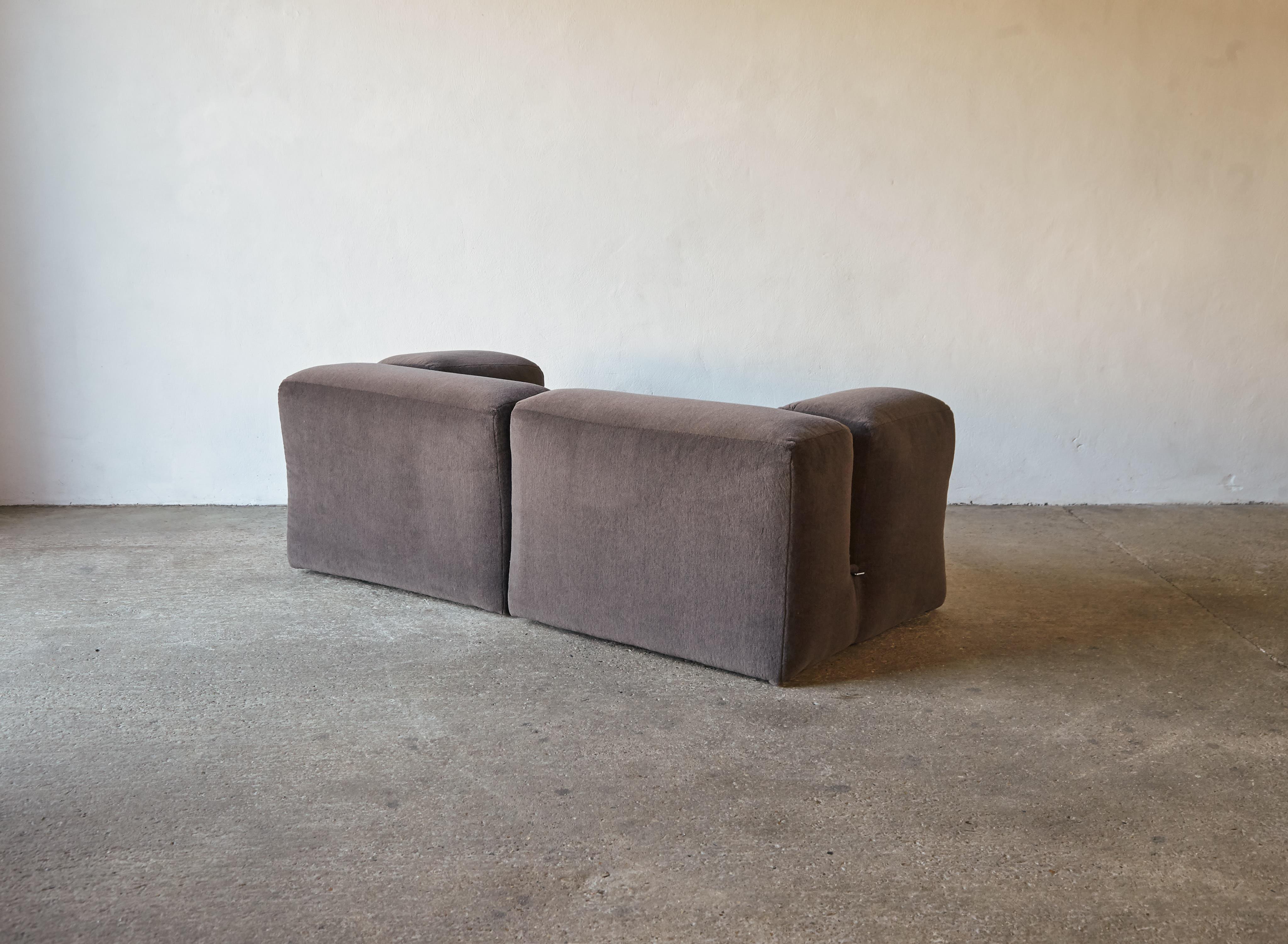 Seltenes Original Mario Bellini Le Mura Modulares Sofa, Cassina, 1970er Jahre im Angebot 10