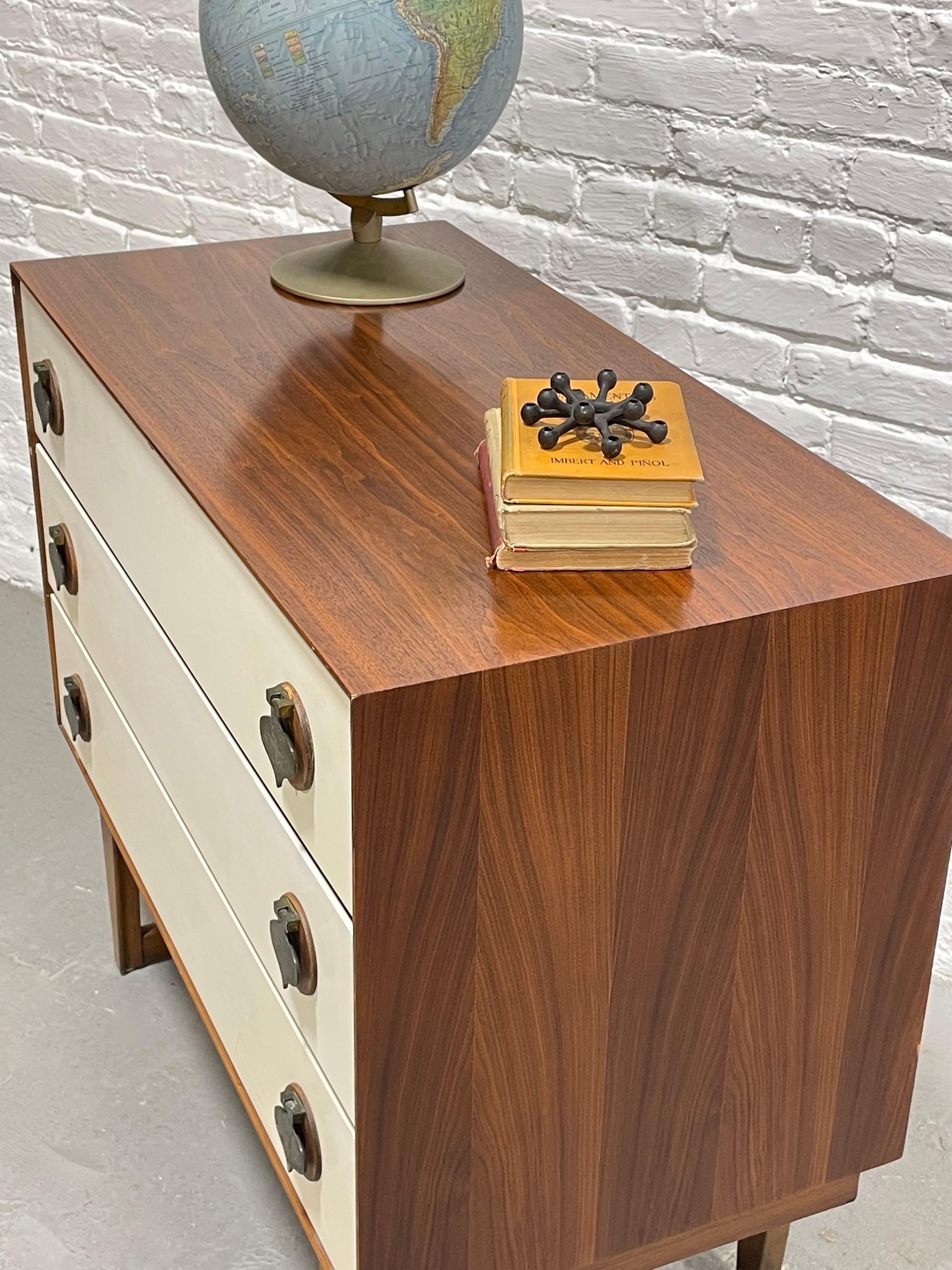 Mid-20th Century Rare + Original Mid Century MODERN Walnut DRESSER by Stanley Furniture Co.