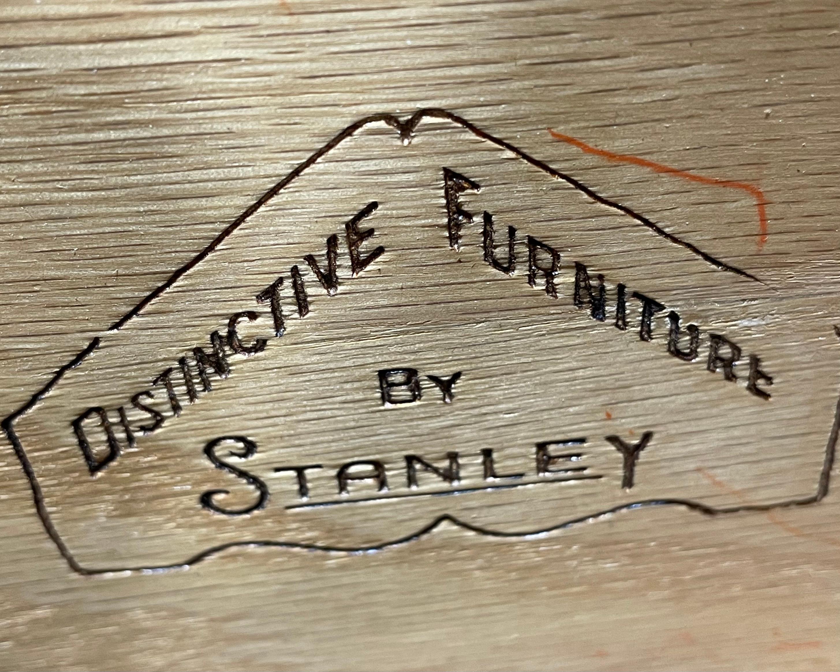 Rare + Original Mid Century MODERN Walnut NIGHTSTAND by Stanley Furniture Co., c 7
