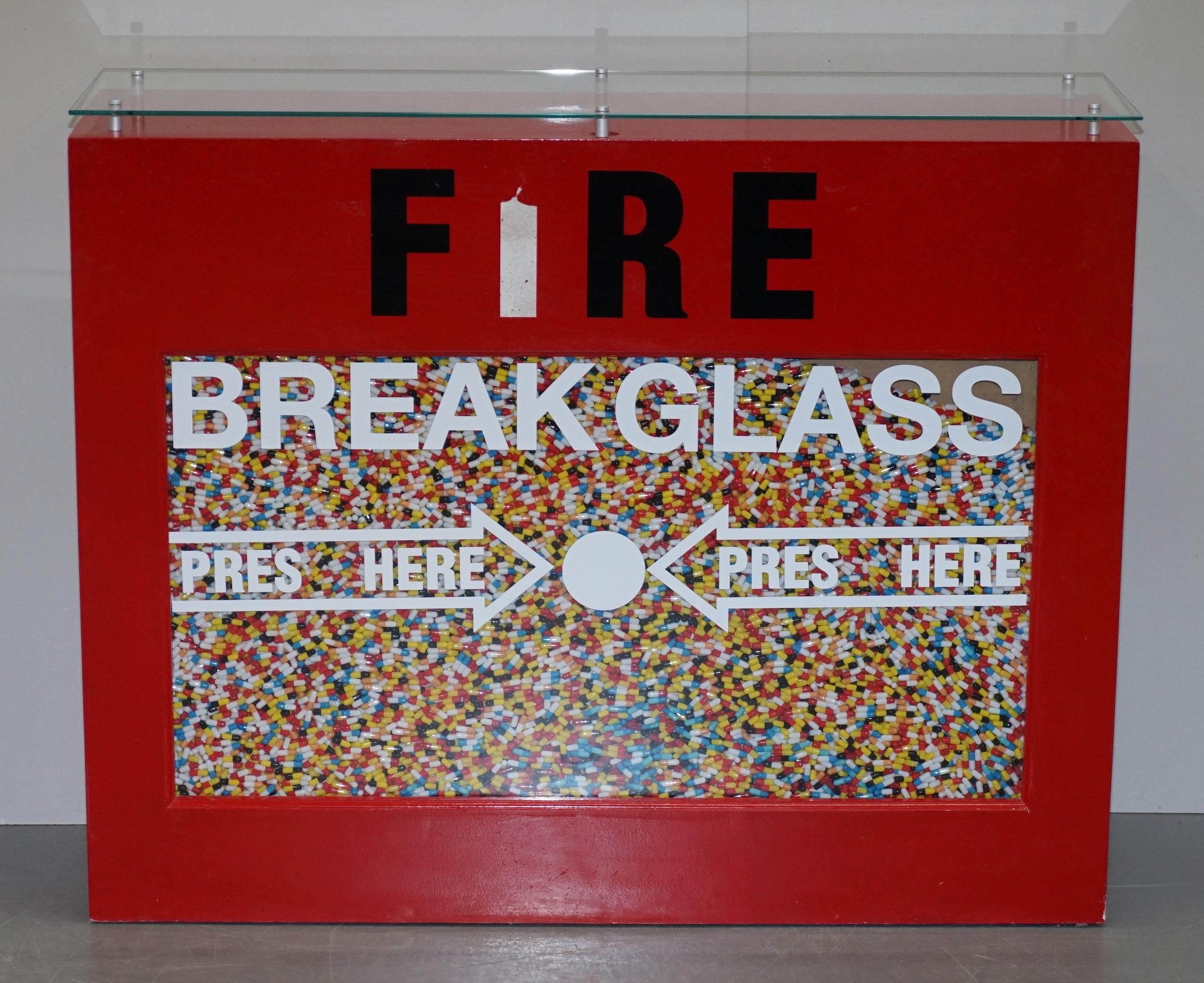 We are delighted to offer for sale this very rare PopSee fire 1 mixed-media at home bar

A very rare custom one off creation by the genuine that is PopSee. Titled fire 1 and created in 2008 this piece can be used as an at home bar or media