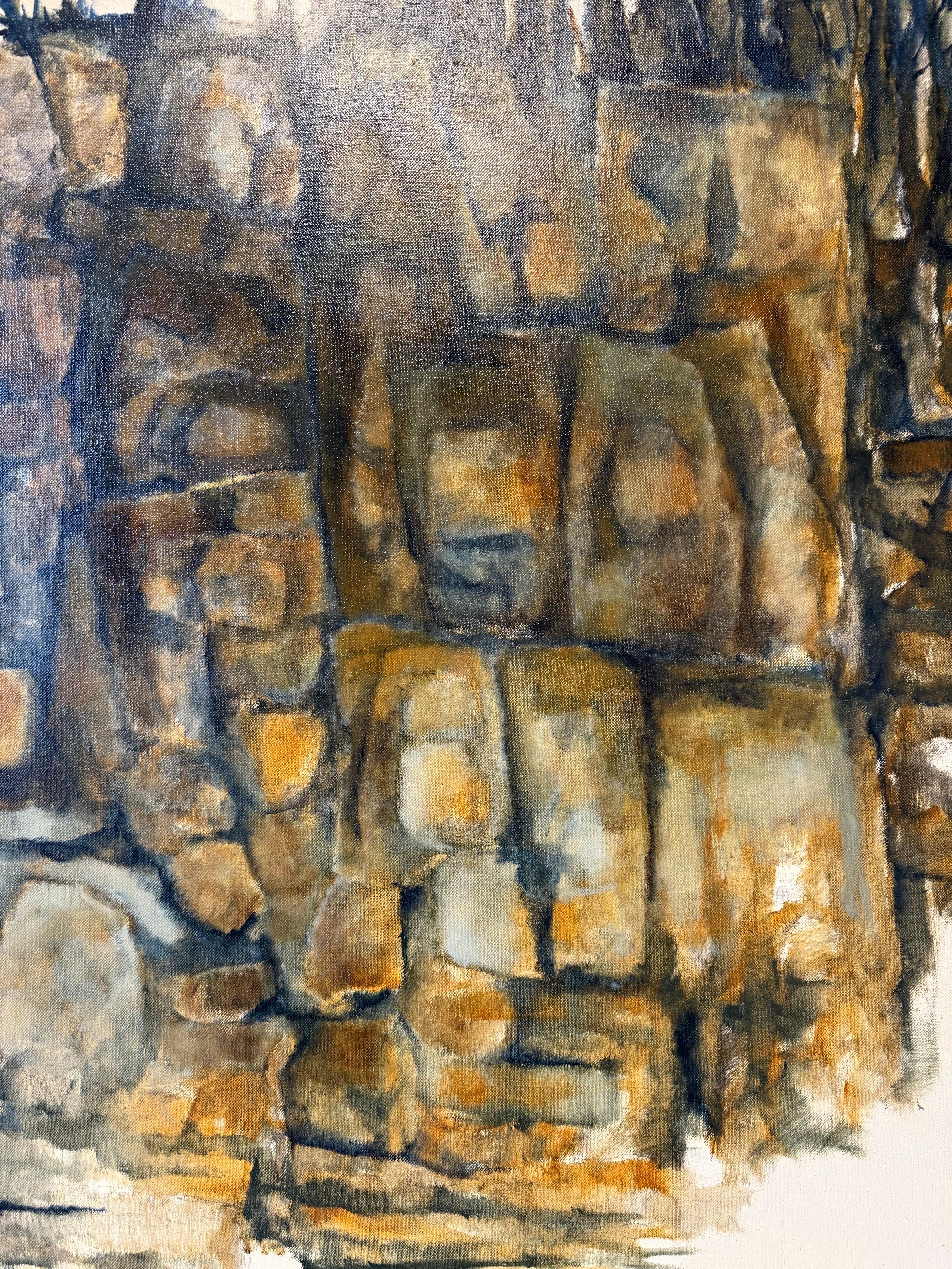 Toile Grande peinture originale signée Bucci Iconique des années 1960, abstrait du milieu du siècle dernier en vente