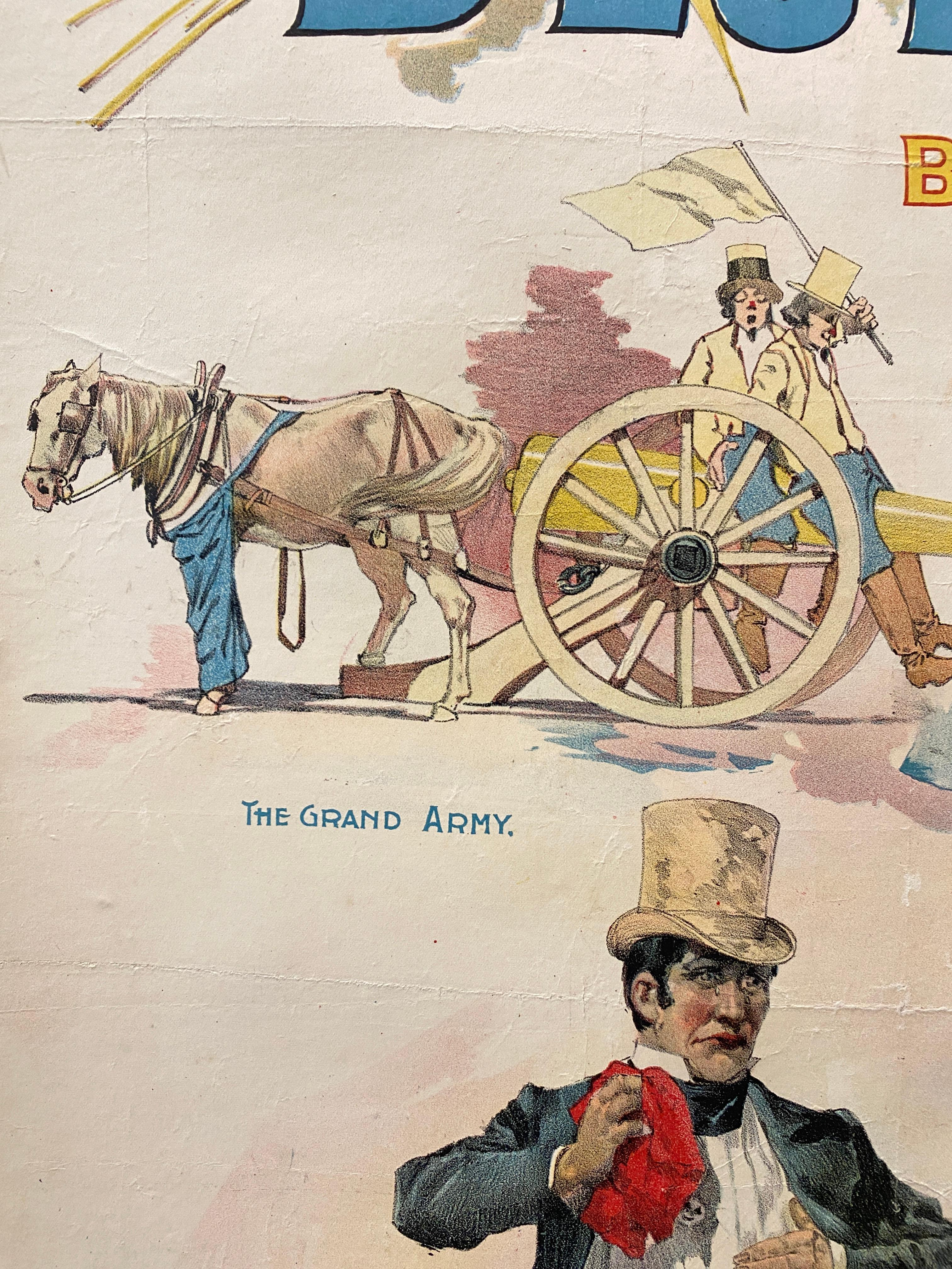 Rare Original Theatre Poster, 'Blue Jeans' c. 1890 by Play-write Joseph Arthur In Good Condition For Sale In Melbourne, Victoria