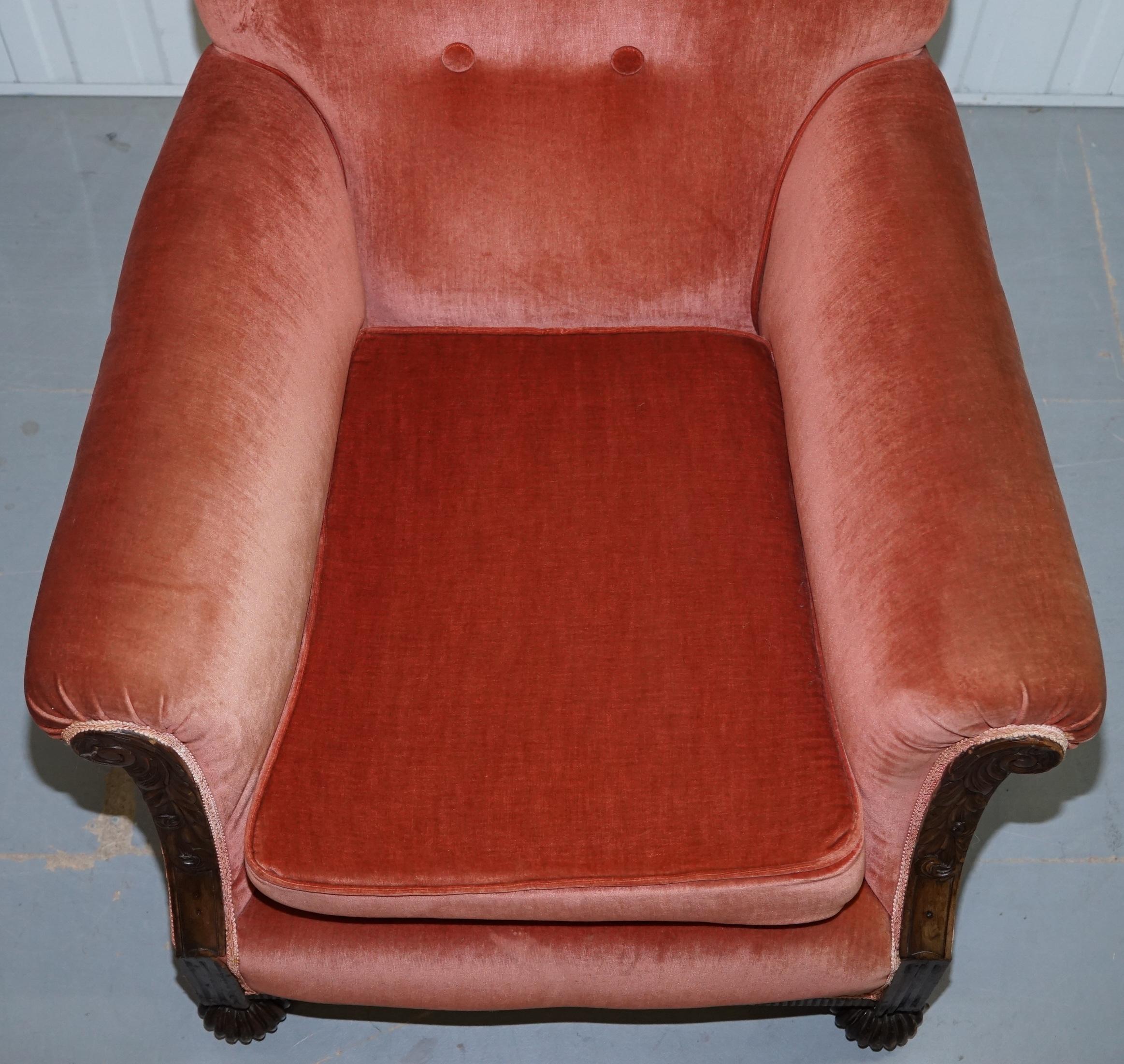 Hand-Crafted Rare Original Victorian Suite Ideal Restoration Project Club Armchairs and Sofa