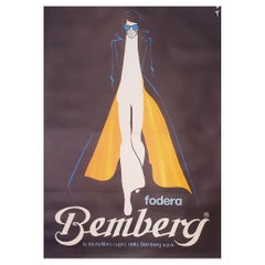 RARO Poster originale d'epoca, 'Bemberg' di Rene Gruau