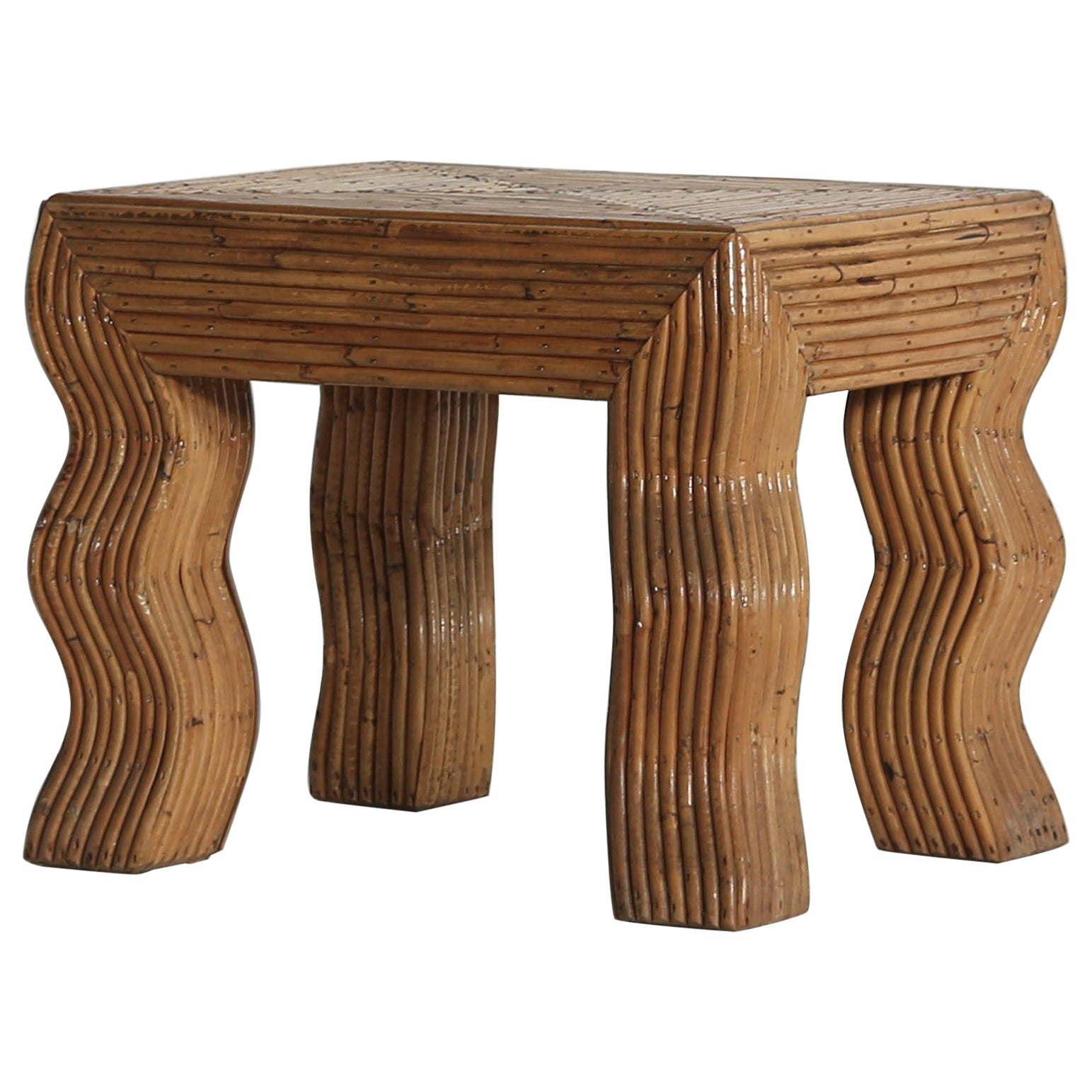 Rare Original Vivai Del Sud Wavy Leg Side Table, Italy, 1970s