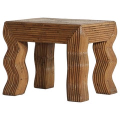 Rare Original Vivai Del Sud Wavy Leg Side Table, Italy, 1970s