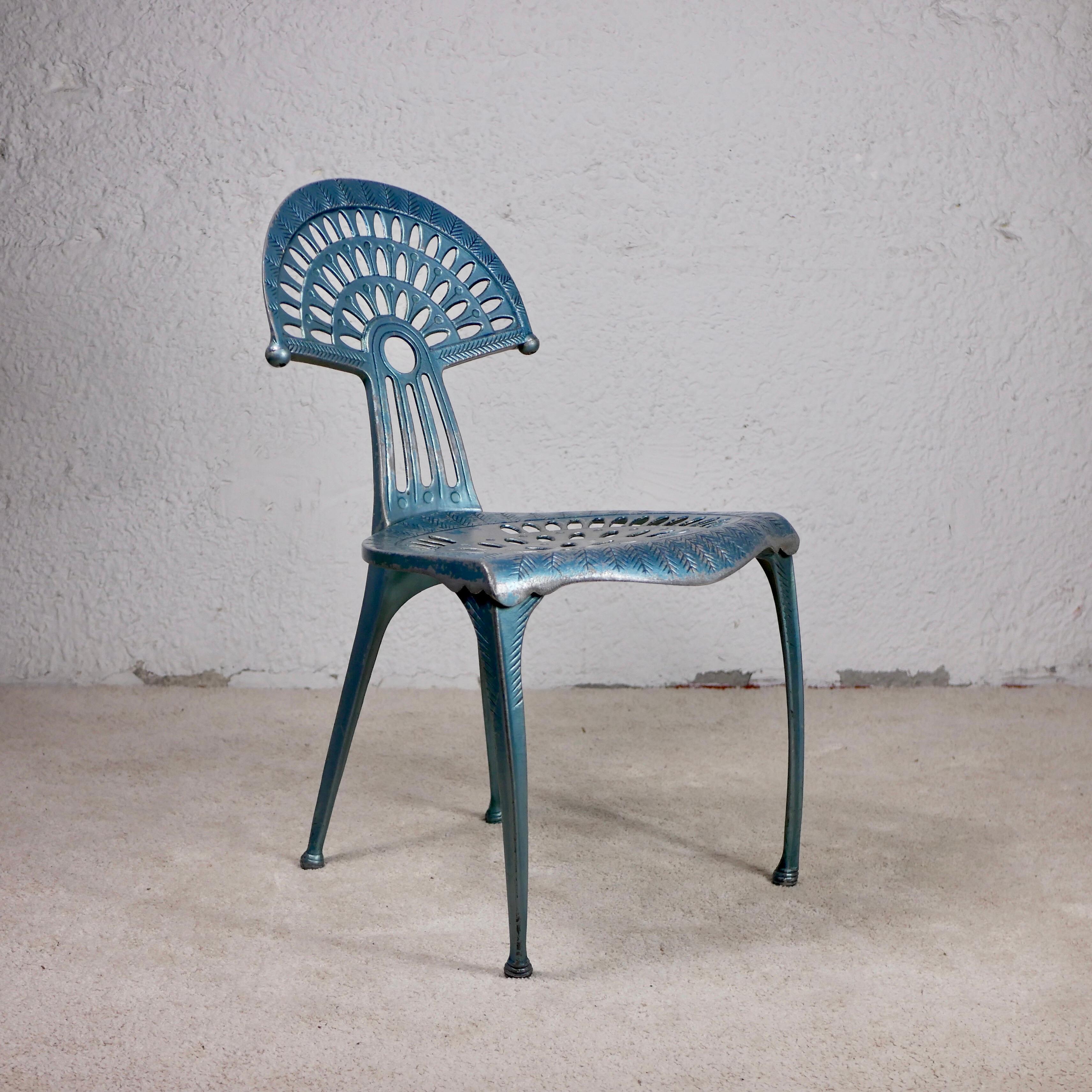 Rara Silla Oscar de aluminio fundido de Oscar Tusquets Blanca para Kettal, 1996 Español
