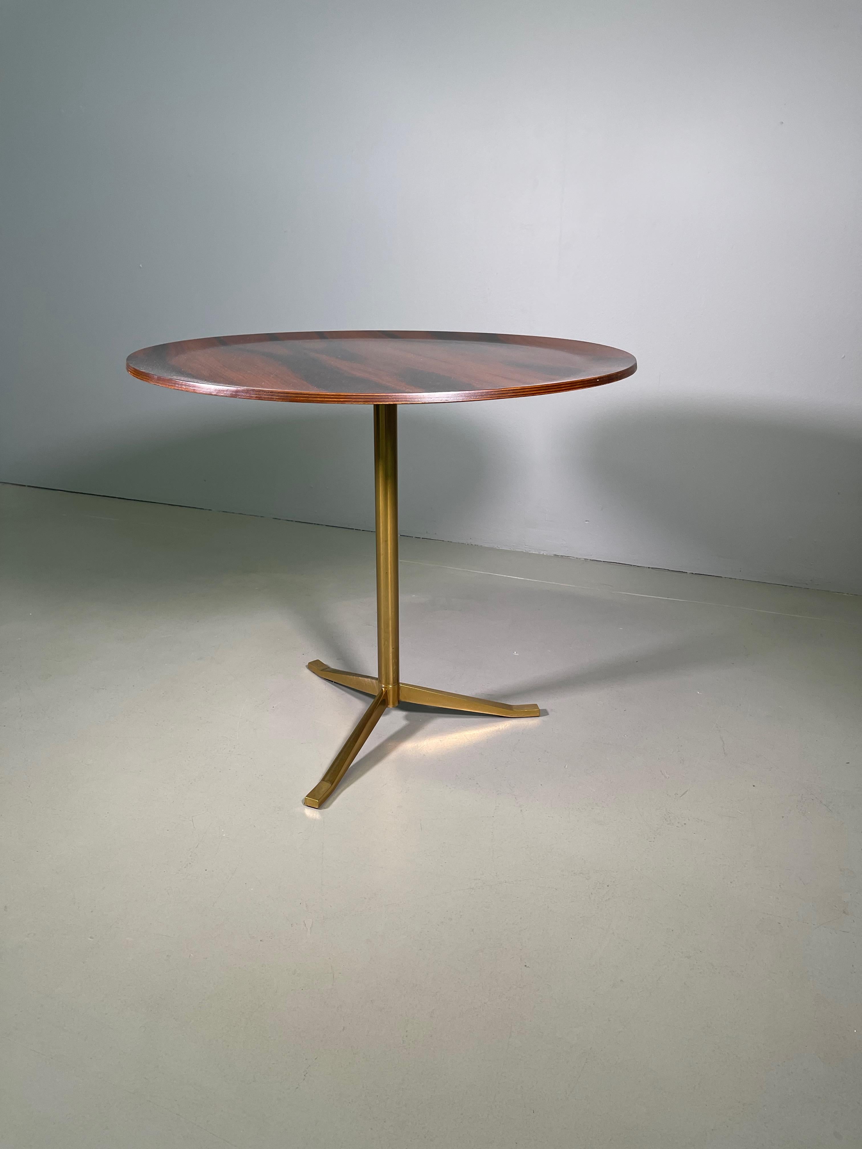 Brass Rare Osvaldo Borsani Coffee Side Table Atelier Borsani Varedo Production For Sale