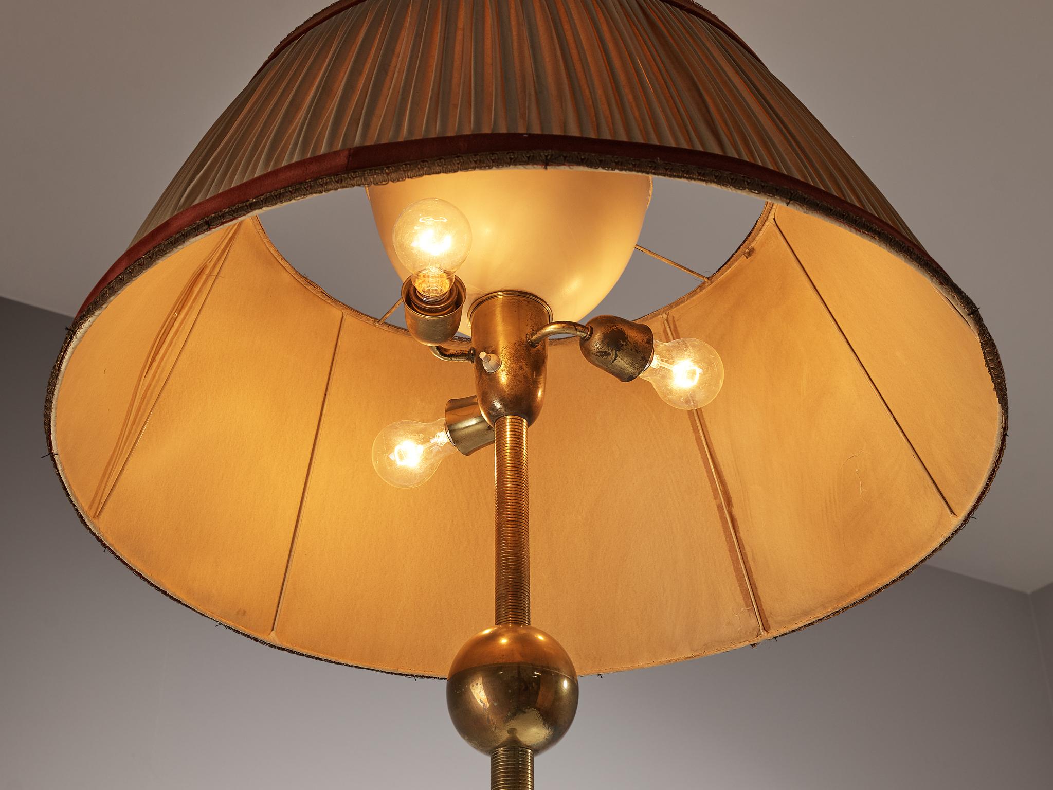 Rare Osvaldo Borsani Floor Lamp for ABV in Brass 3