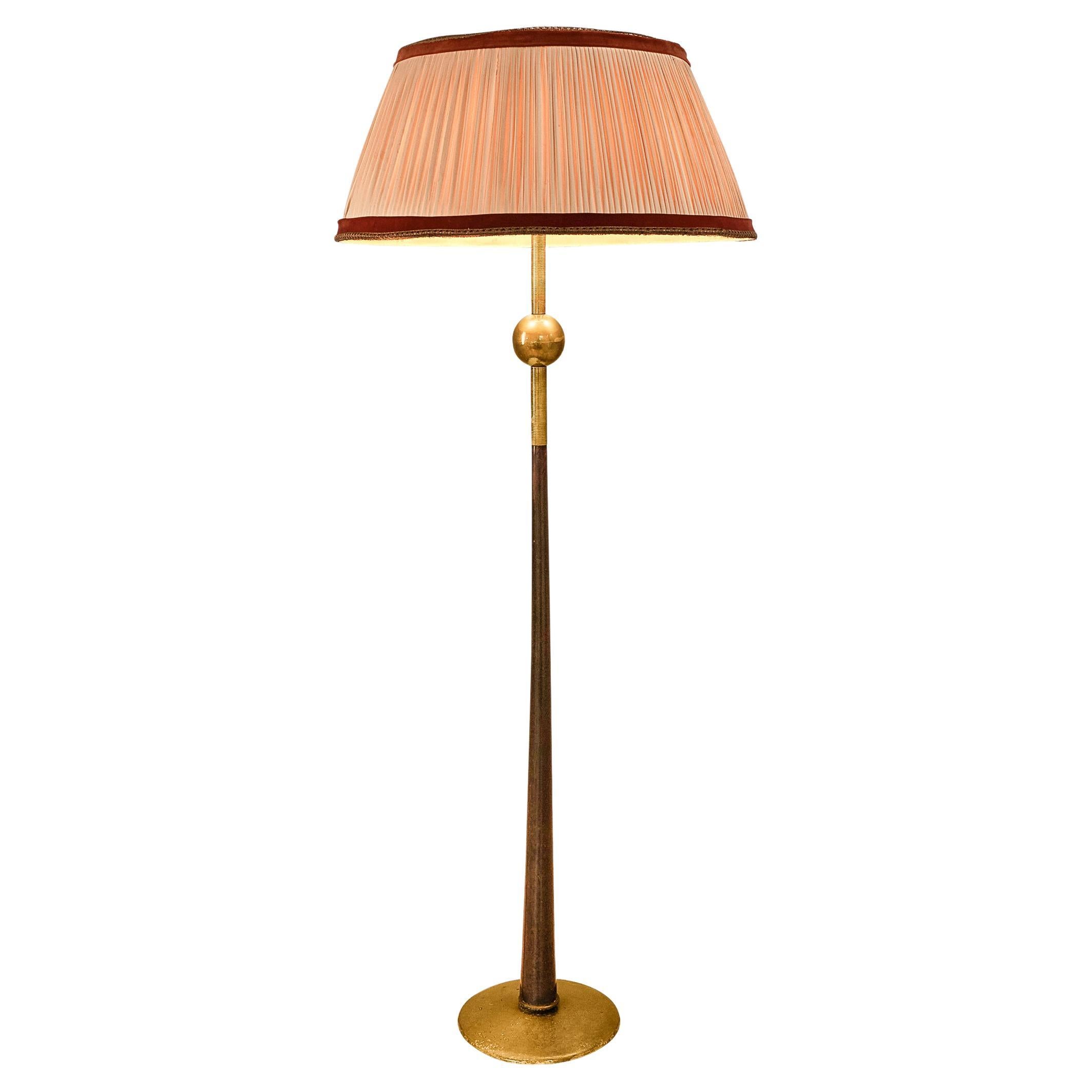 Rare Osvaldo Borsani Floor Lamp for ABV in Brass