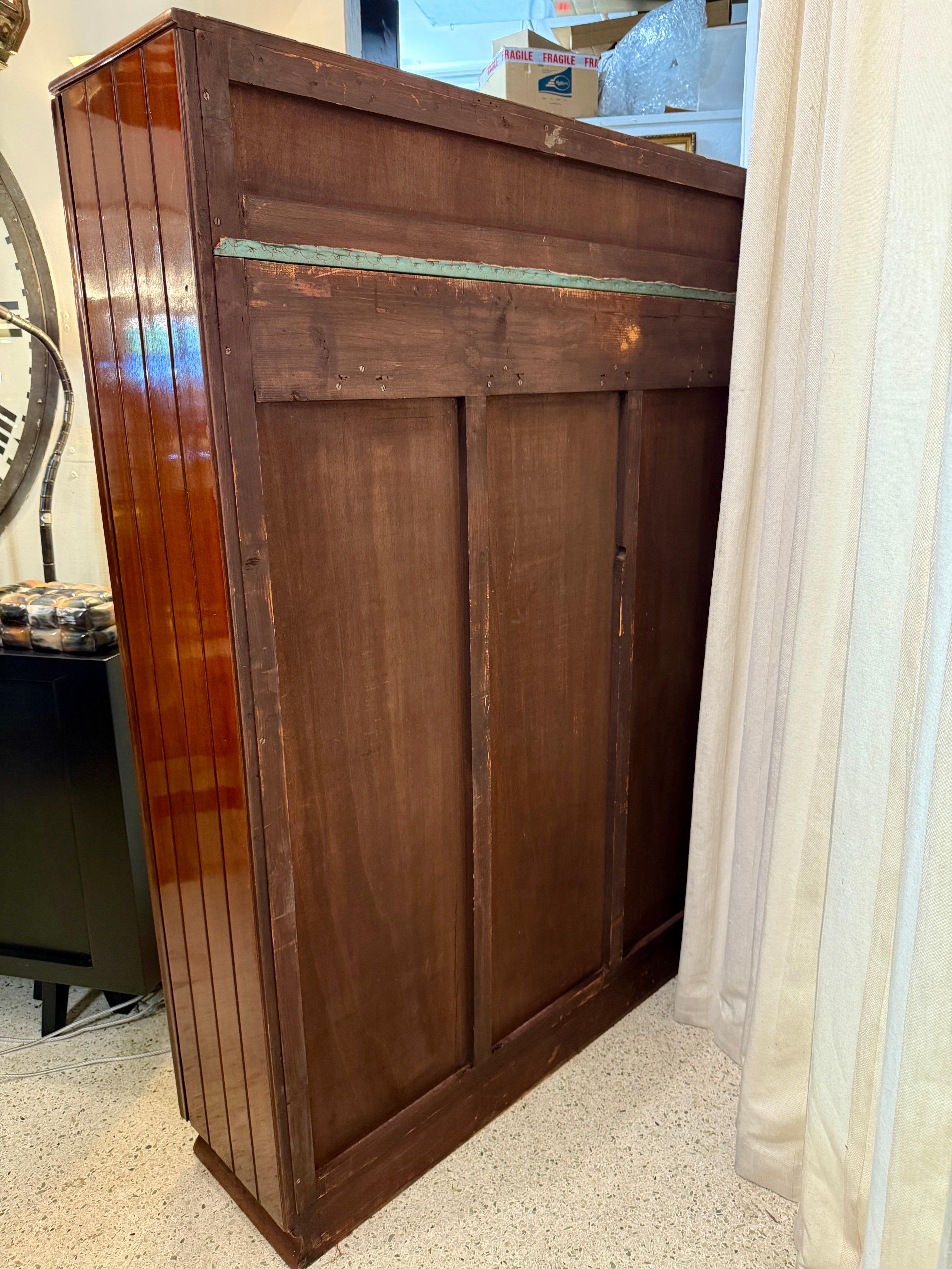 Rare Osvaldo Borsani Floral Painted Cabinet For Sale 2