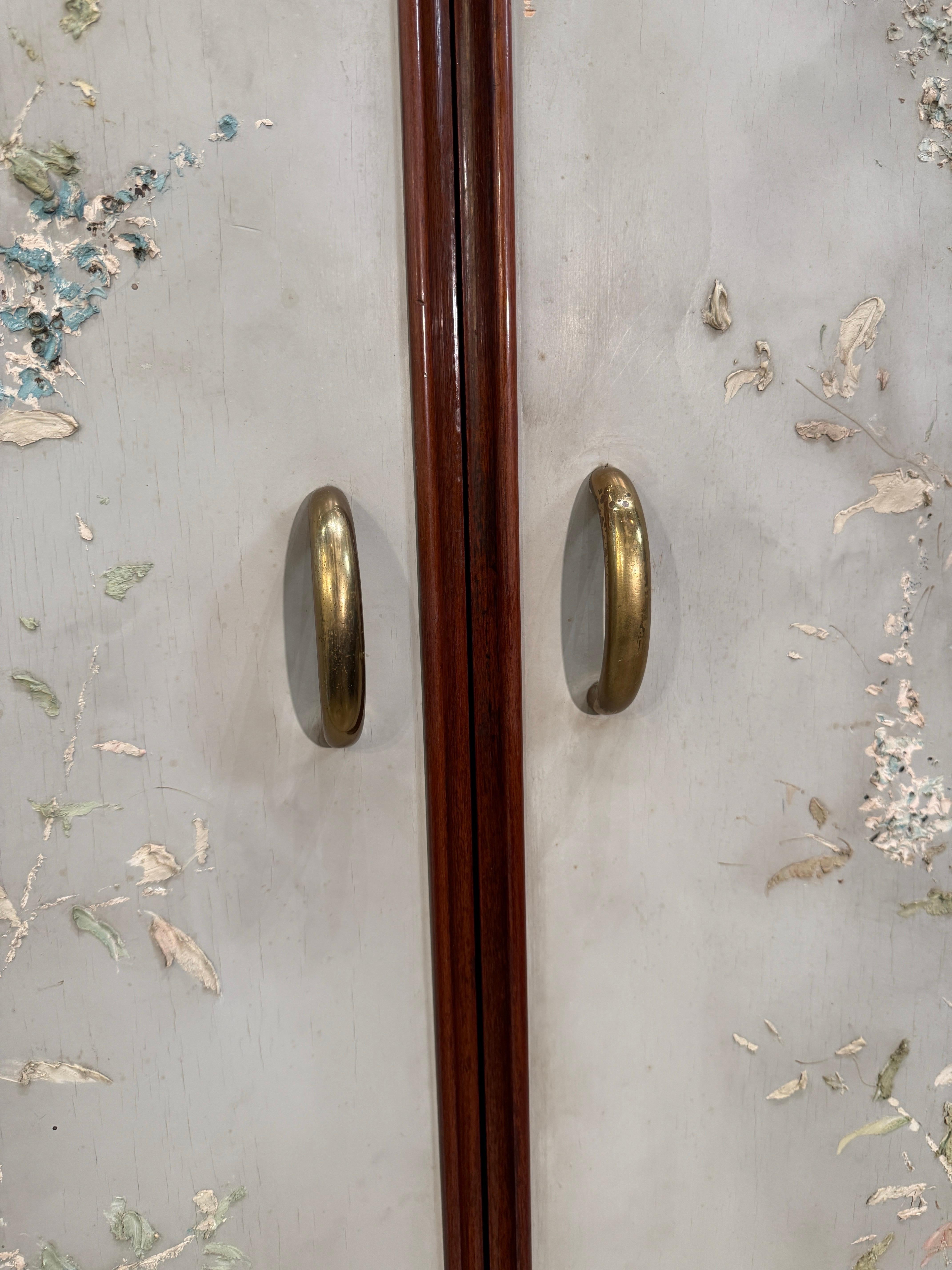 Rare Osvaldo Borsani Floral Painted Cabinet For Sale 9