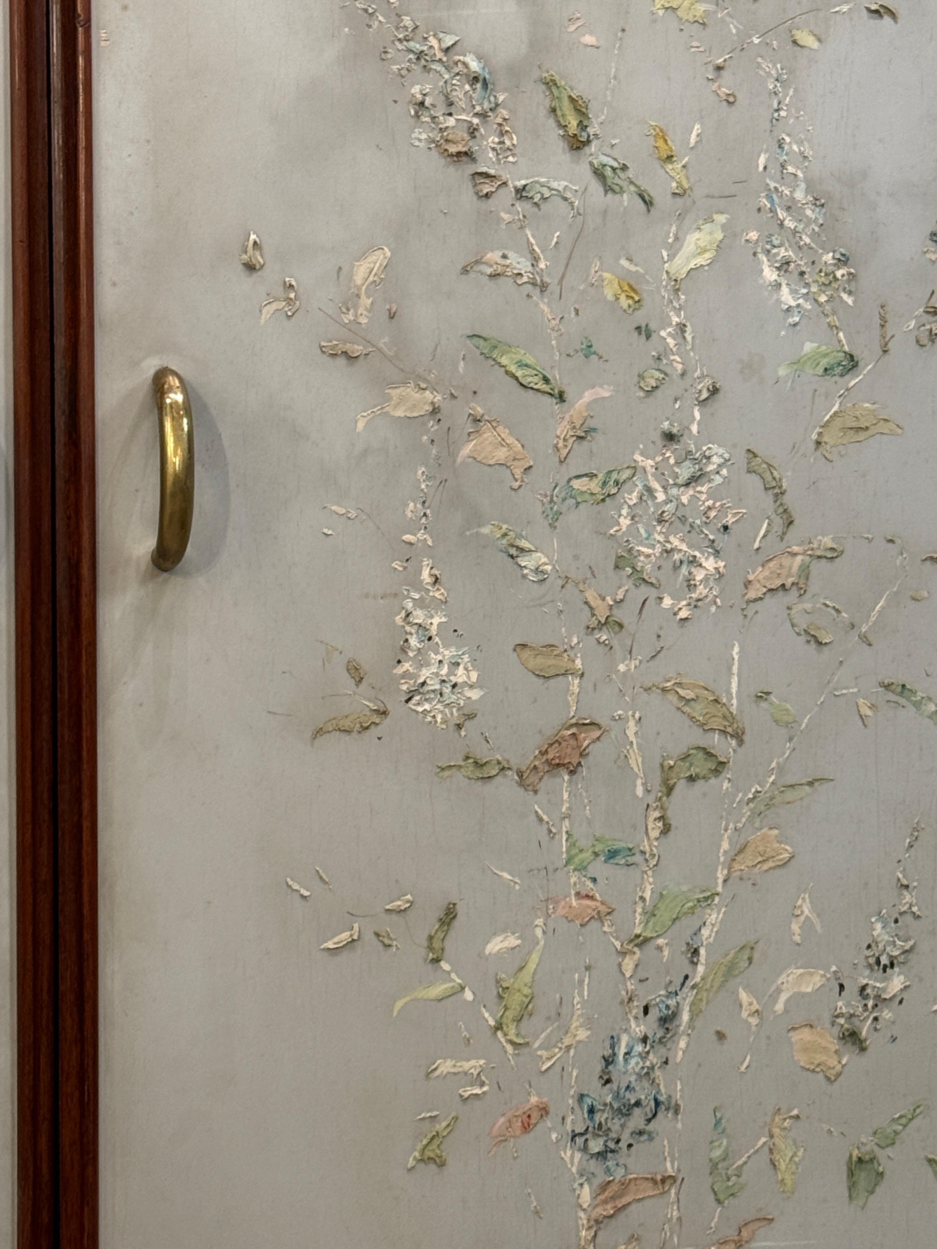 Rare Osvaldo Borsani Floral Painted Cabinet For Sale 12