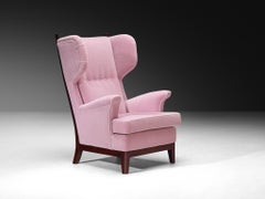 Rare Osvaldo Borsani for Arredamenti Borsani Varedo Easy Chair in Lilac Mohair
