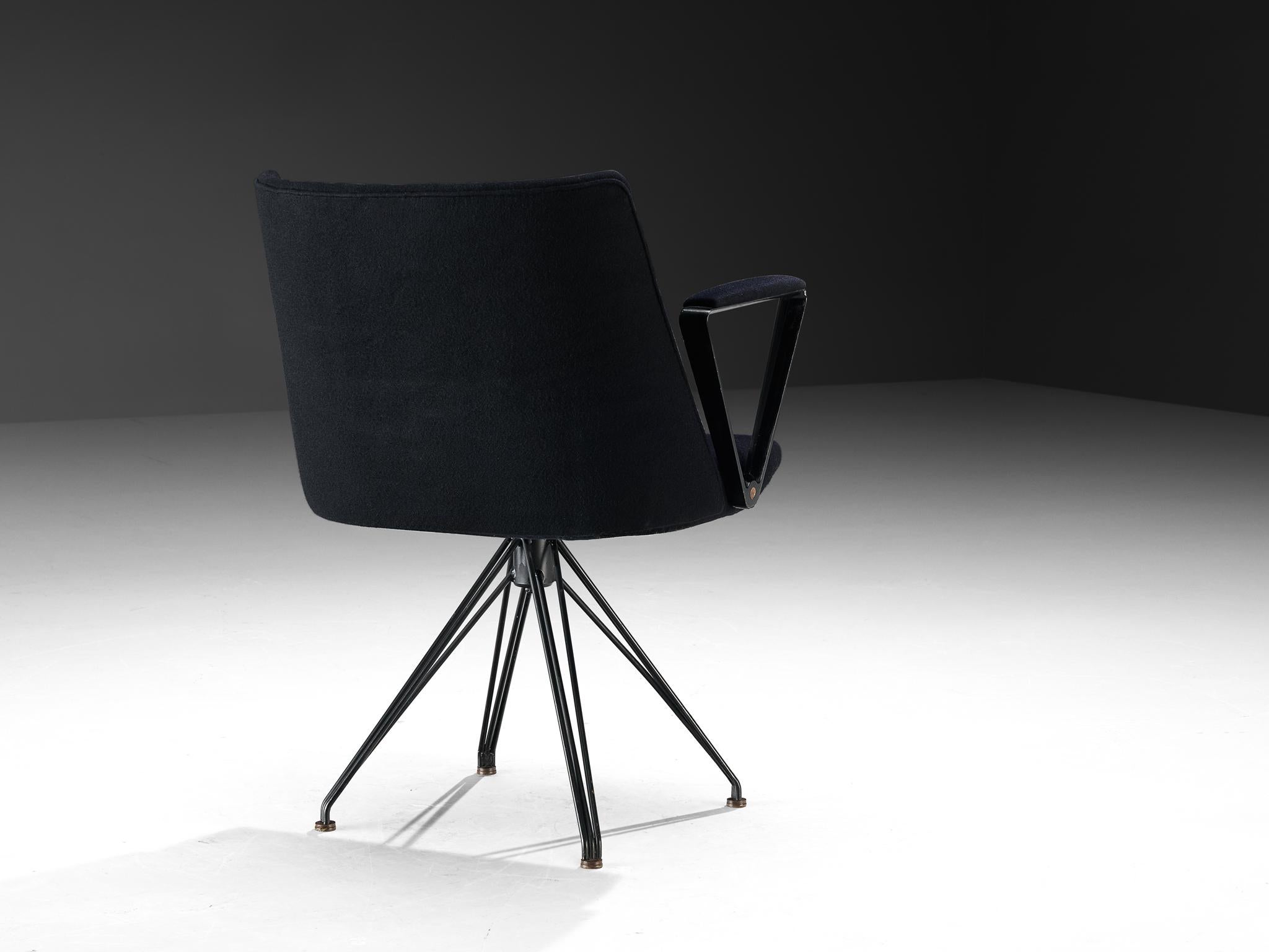 Mid-20th Century Rare Osvaldo Borsani for Tecno 'P99A' Desk or Office Swivel Chair