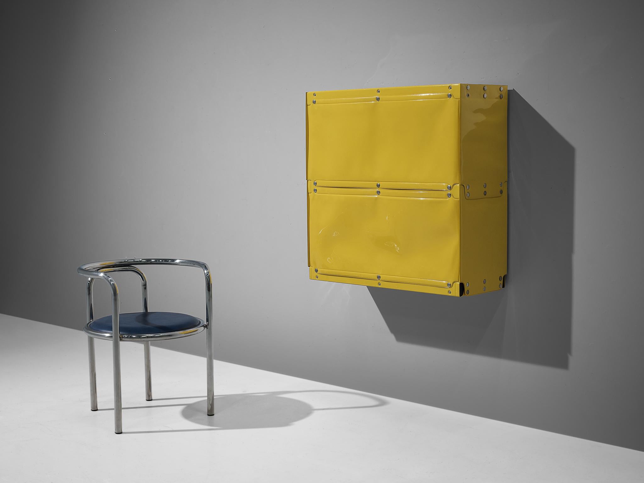 Mid-Century Modern Rare Otto Zapf 'Softline' Wall-Mounted Cabinets in Yellow for Zapfdesign