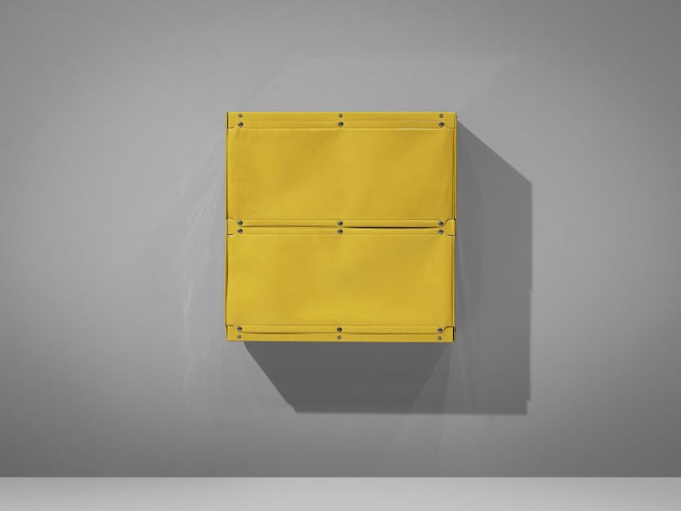 Mid-20th Century Rare Otto Zapf 'Softline' Wall-Mounted Cabinets in Yellow for Zapfdesign For Sale