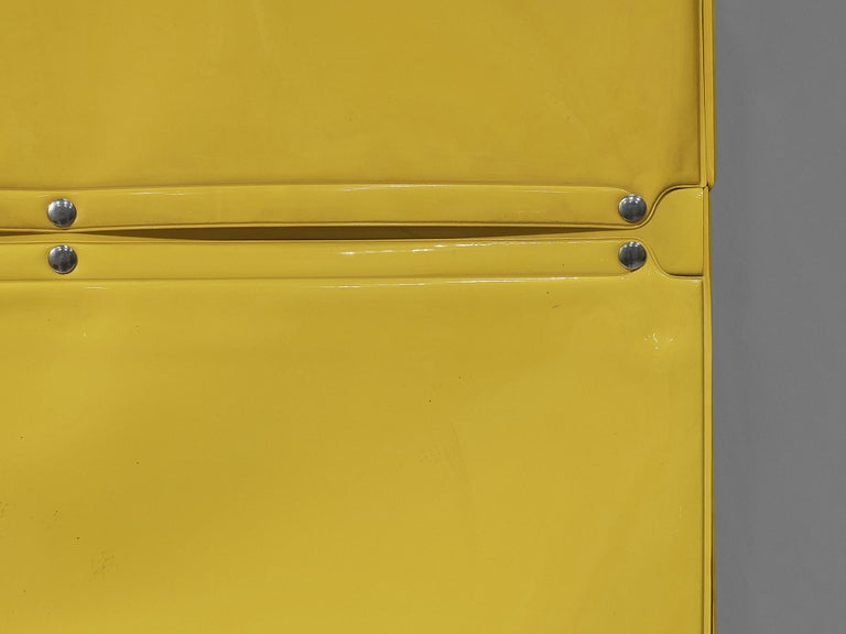 Metal Rare Otto Zapf 'Softline' Wall-Mounted Cabinets in Yellow for Zapfdesign For Sale