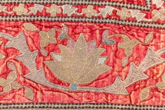 Rare Ottoman Metal-Thread Embroidered Silk Velvet