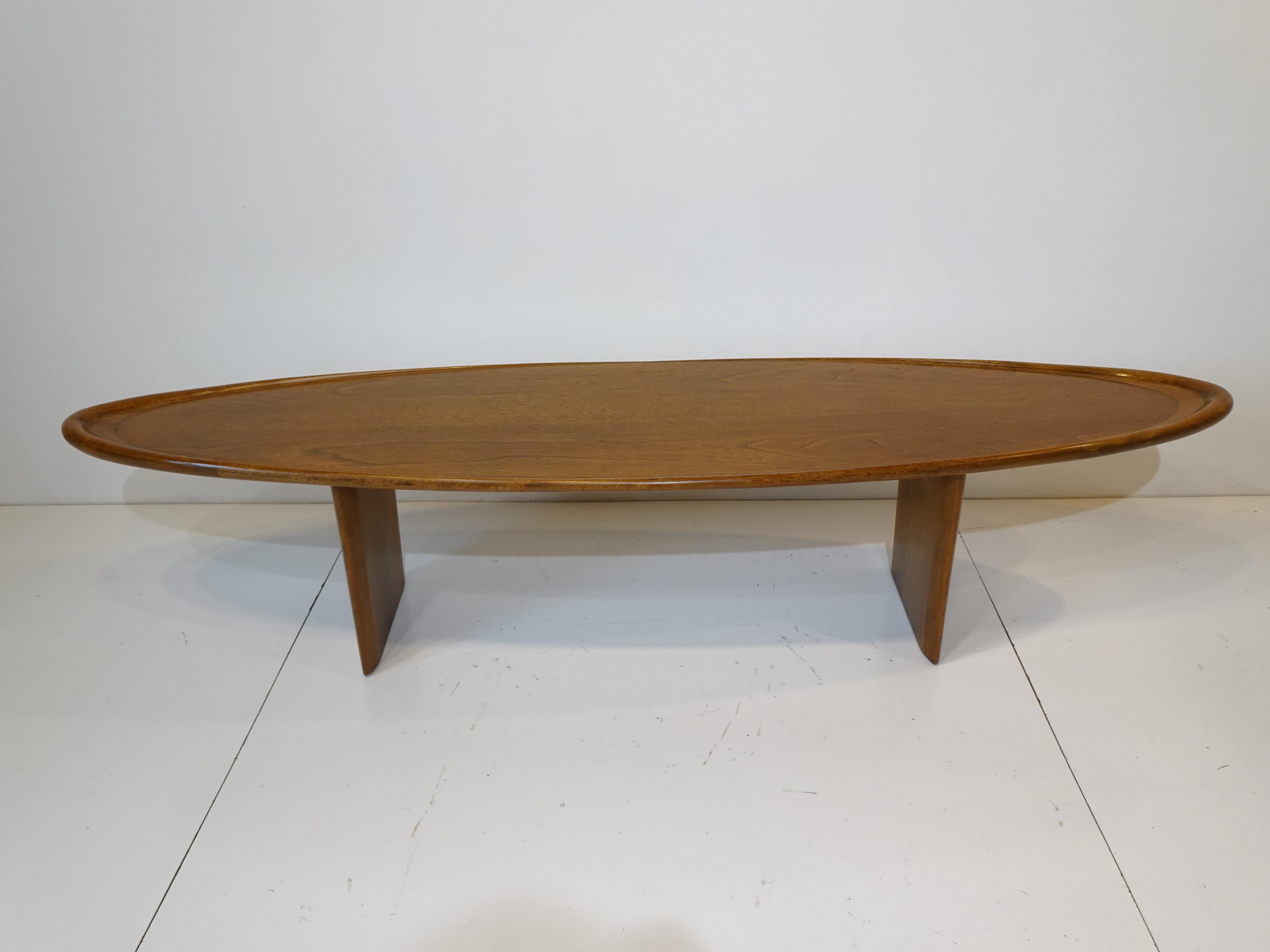 Rare Oval Coffee Table by T.H. Robs John Gibbings for Widdicomb 4