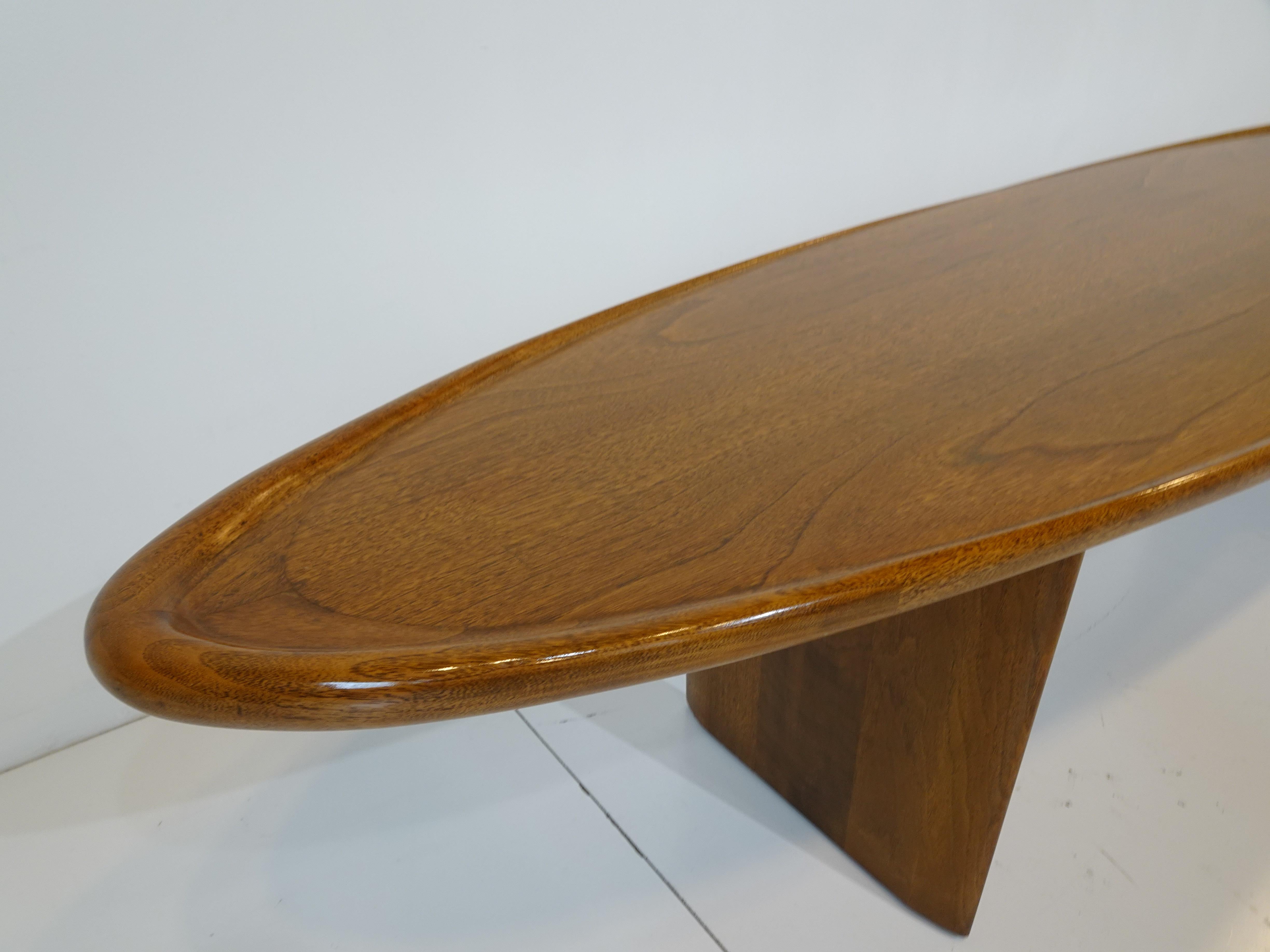 Rare Oval Coffee Table by T.H. Robs John Gibbings for Widdicomb In Good Condition In Cincinnati, OH