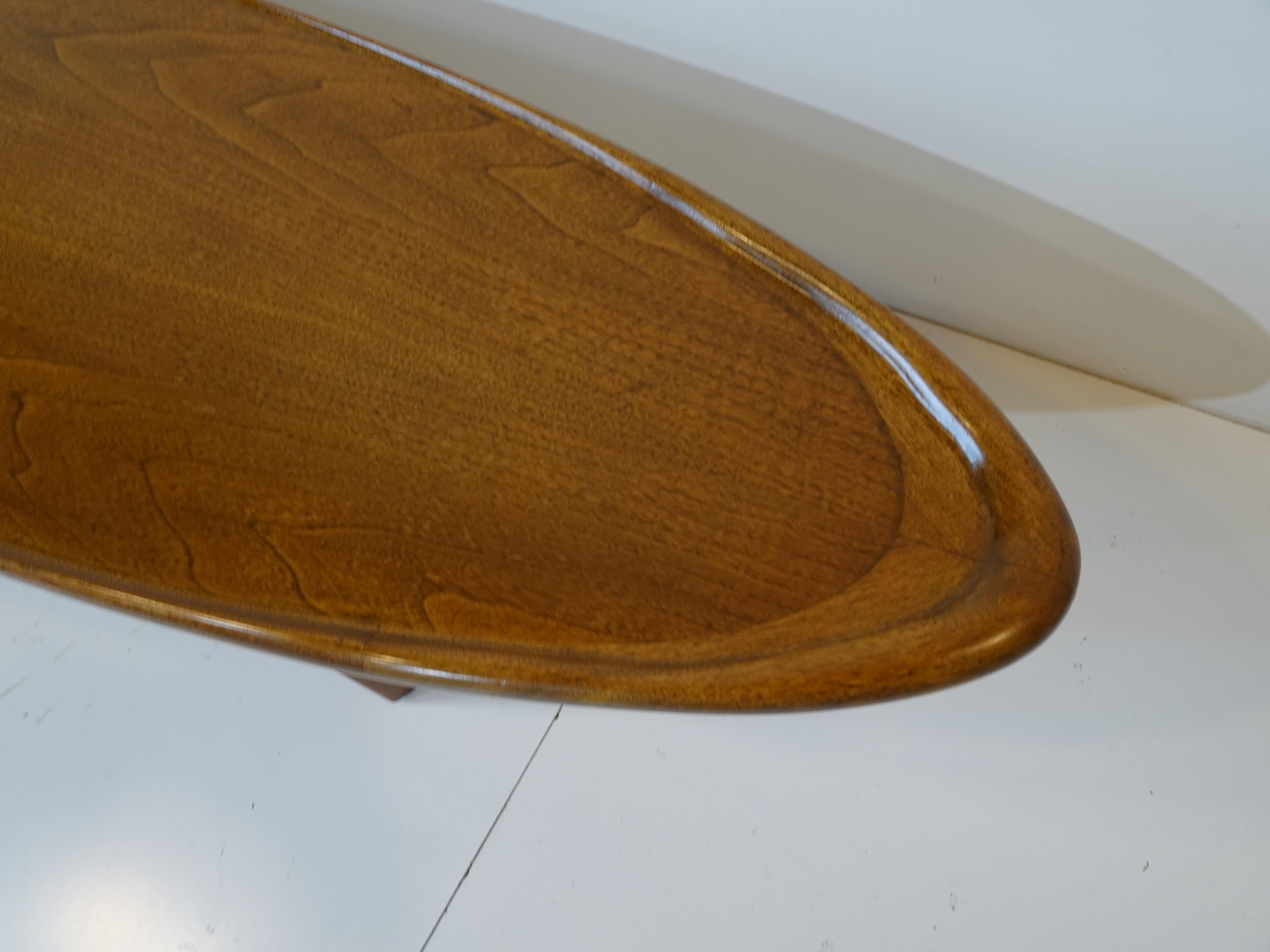 20th Century Rare Oval Coffee Table by T.H. Robs John Gibbings for Widdicomb