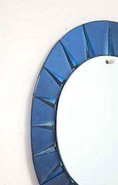 Rare Oval Mirror by Max Ingrand for Fontana Arte