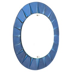Rare Oval Mirror by Max Ingrand for Fontana Arte