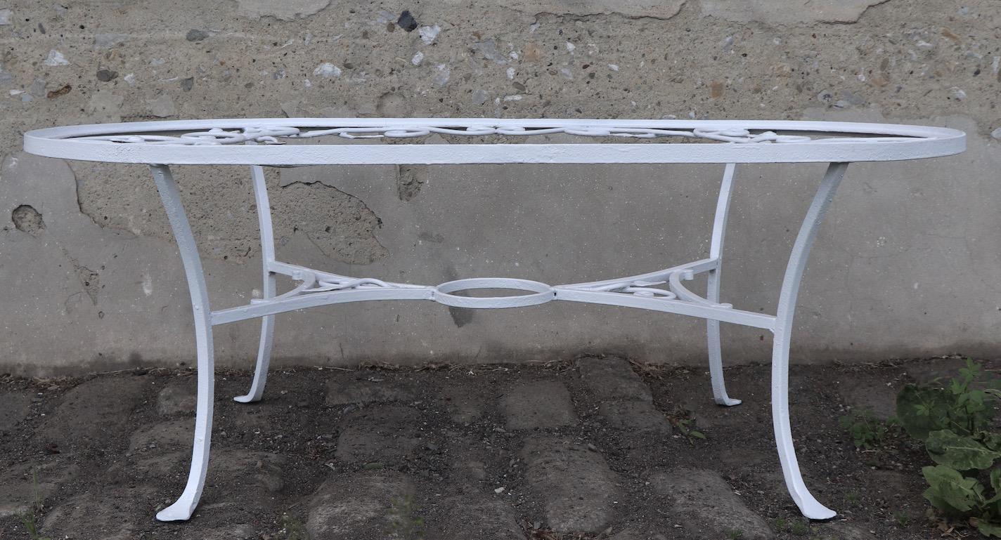 American Rare Oval Patio Garden Coffee Table by Salterini