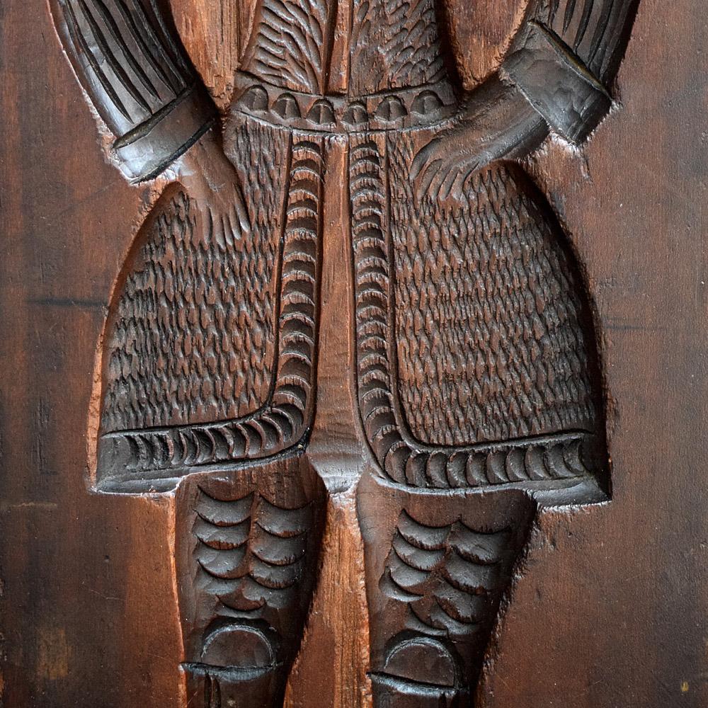 Hand-Carved Rare Oversized 19th Century Gingerbread Mould