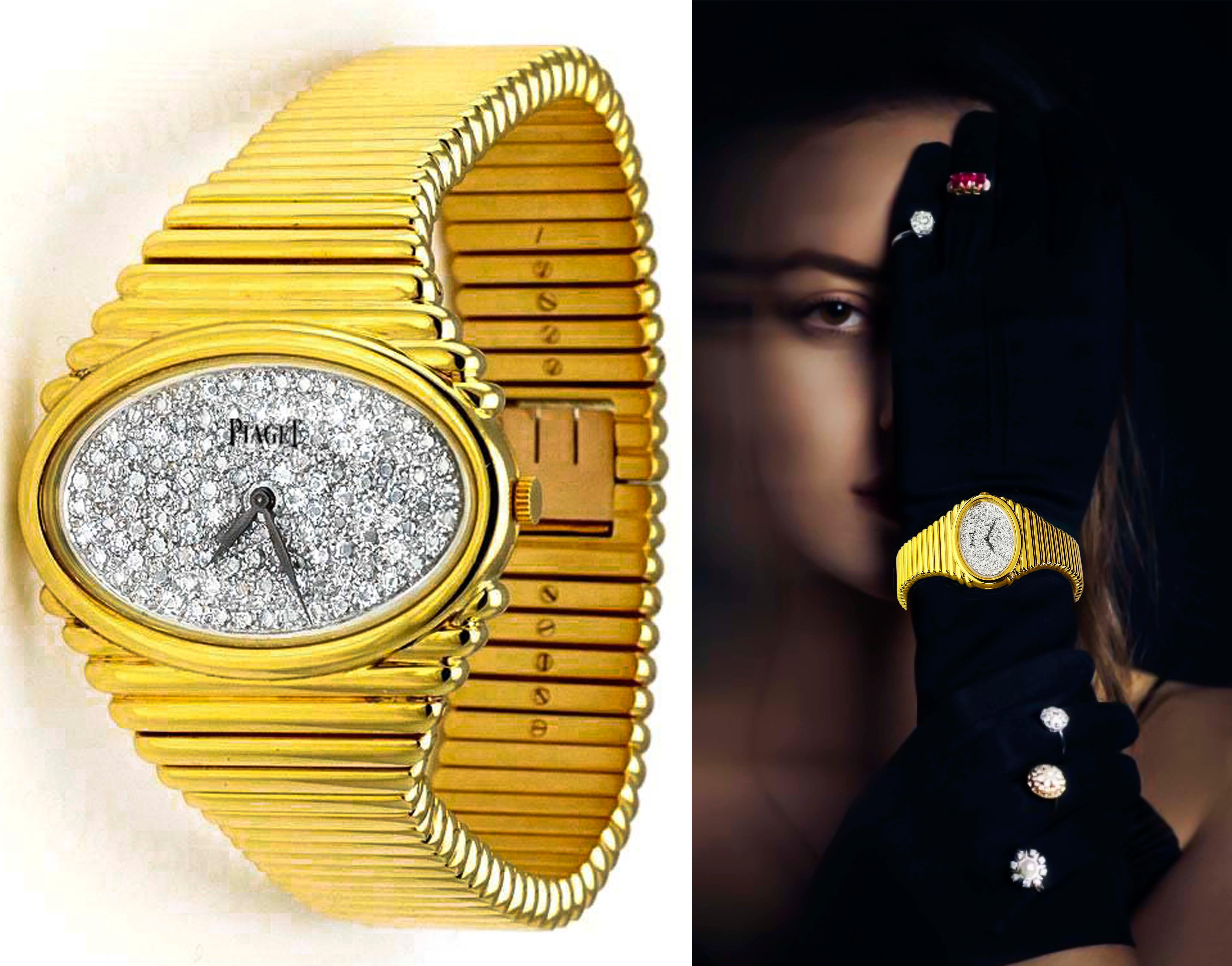 oversized gold watch women's