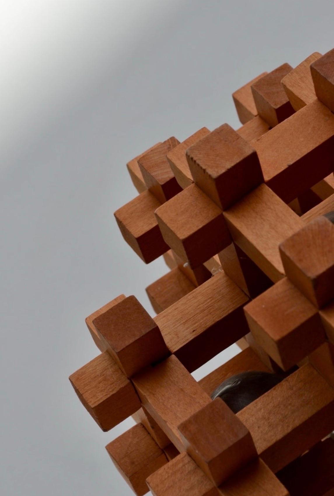 Rara escultura rompecabezas de gran tamaño de Sori Yanagi - 1970 en venta 3