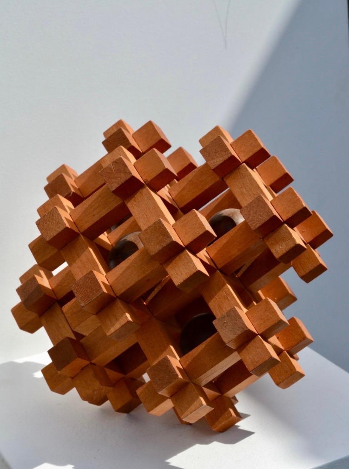 Rara escultura rompecabezas de gran tamaño de Sori Yanagi - 1970 Moderno de mediados de siglo en venta