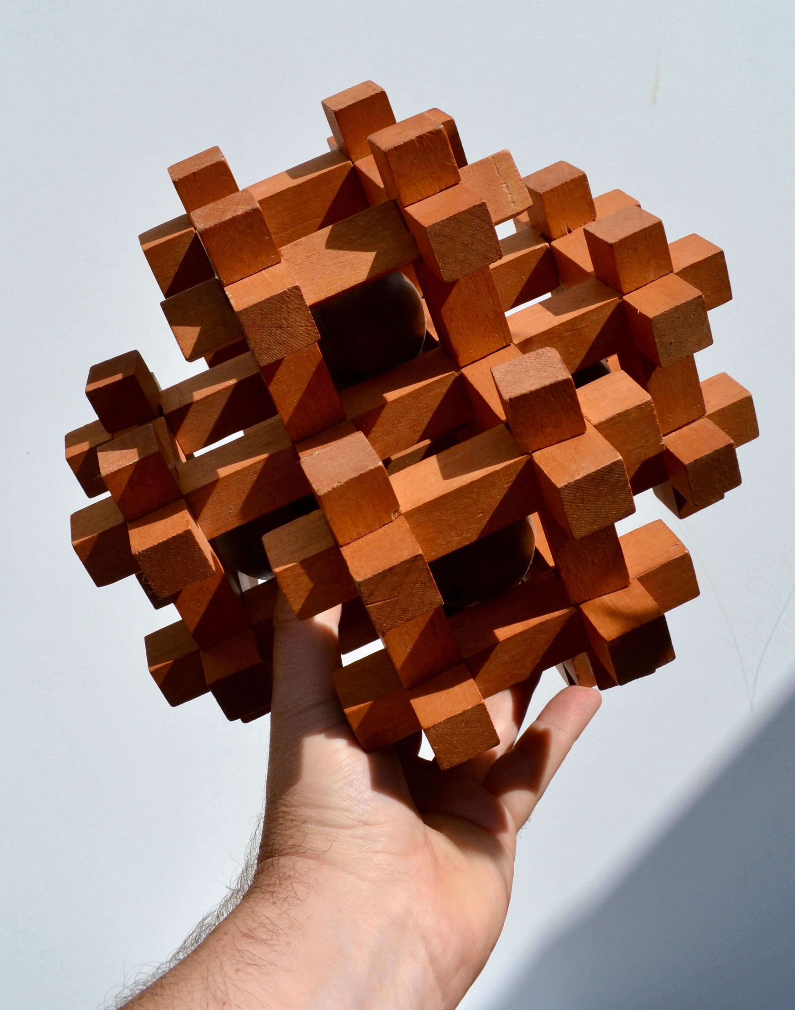 Rara escultura rompecabezas de gran tamaño de Sori Yanagi - 1970 finales del siglo XX en venta