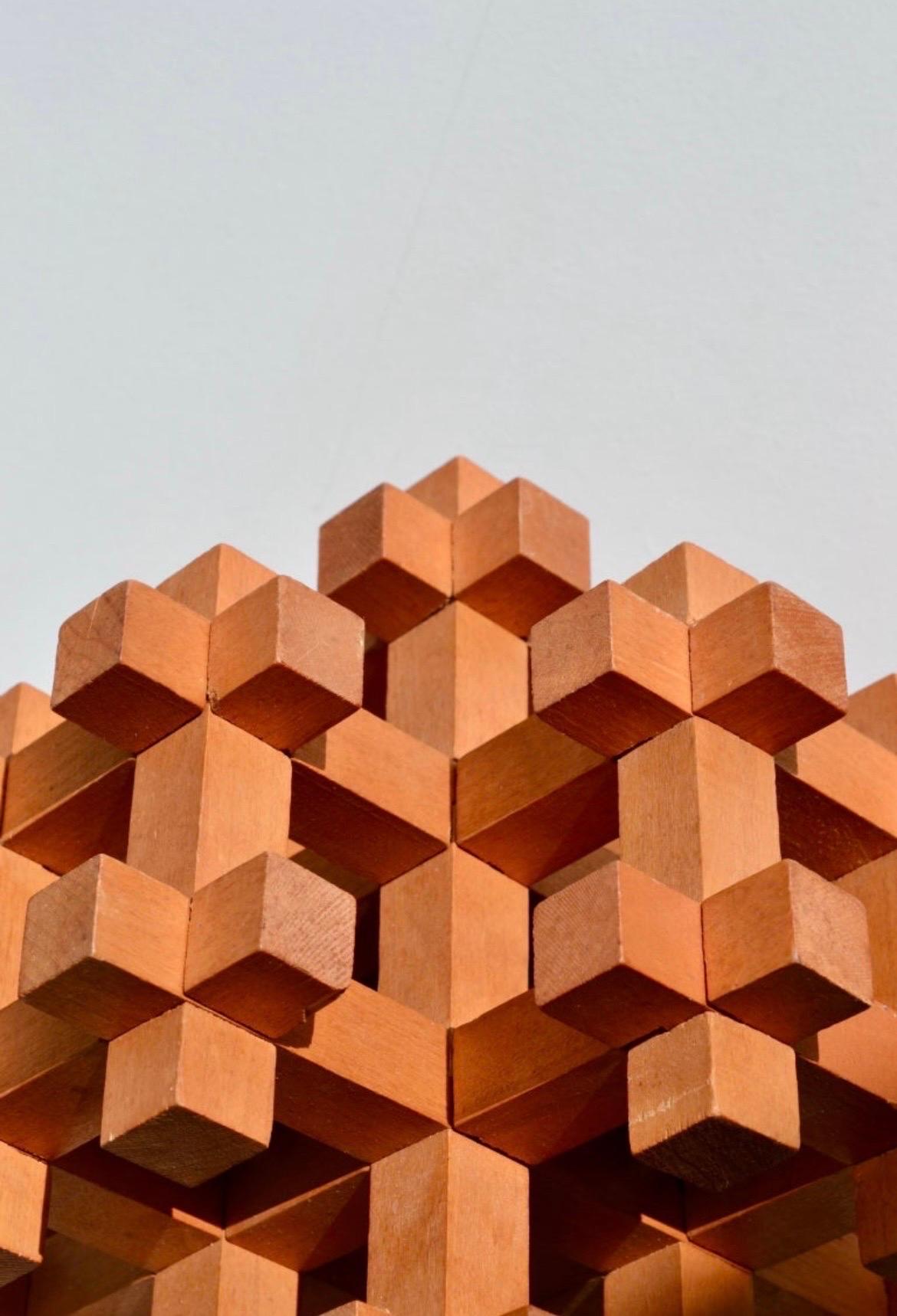 Rara escultura rompecabezas de gran tamaño de Sori Yanagi - 1970 finales del siglo XX en venta