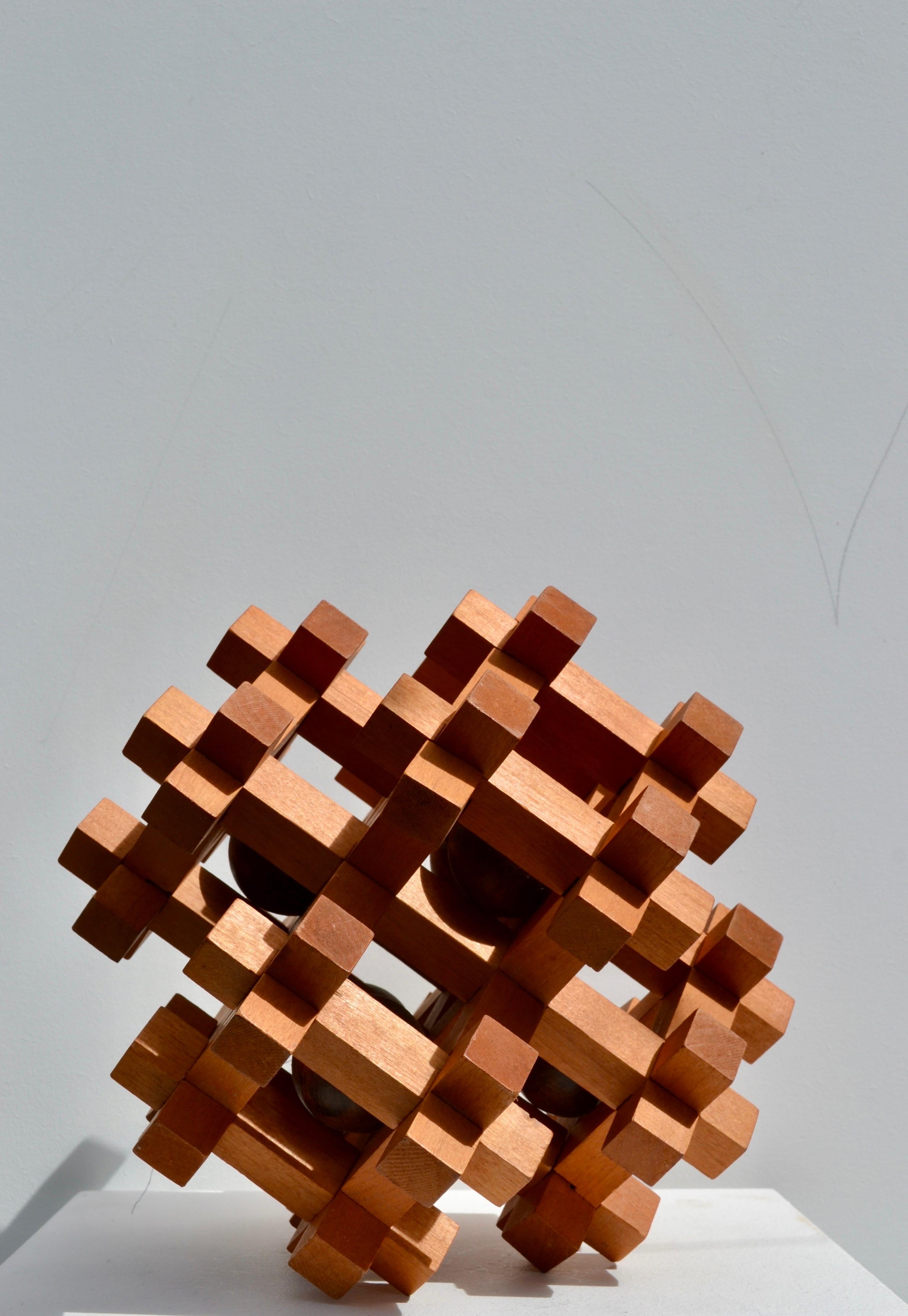 Rara escultura rompecabezas de gran tamaño de Sori Yanagi - 1970 en venta 1