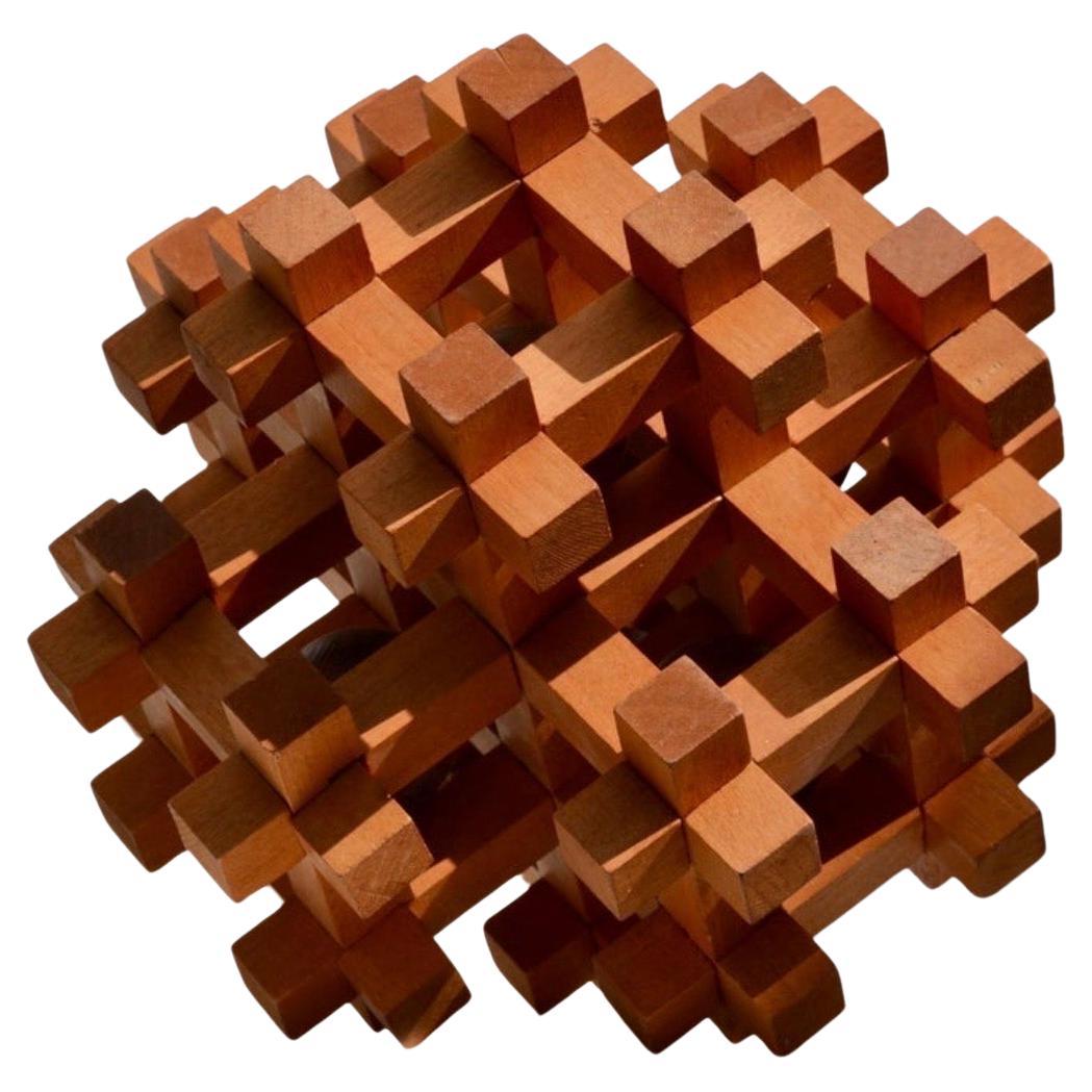 Rara escultura rompecabezas de gran tamaño de Sori Yanagi - 1970 en venta