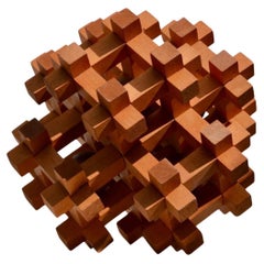 Rara escultura rompecabezas de gran tamaño de Sori Yanagi - 1970