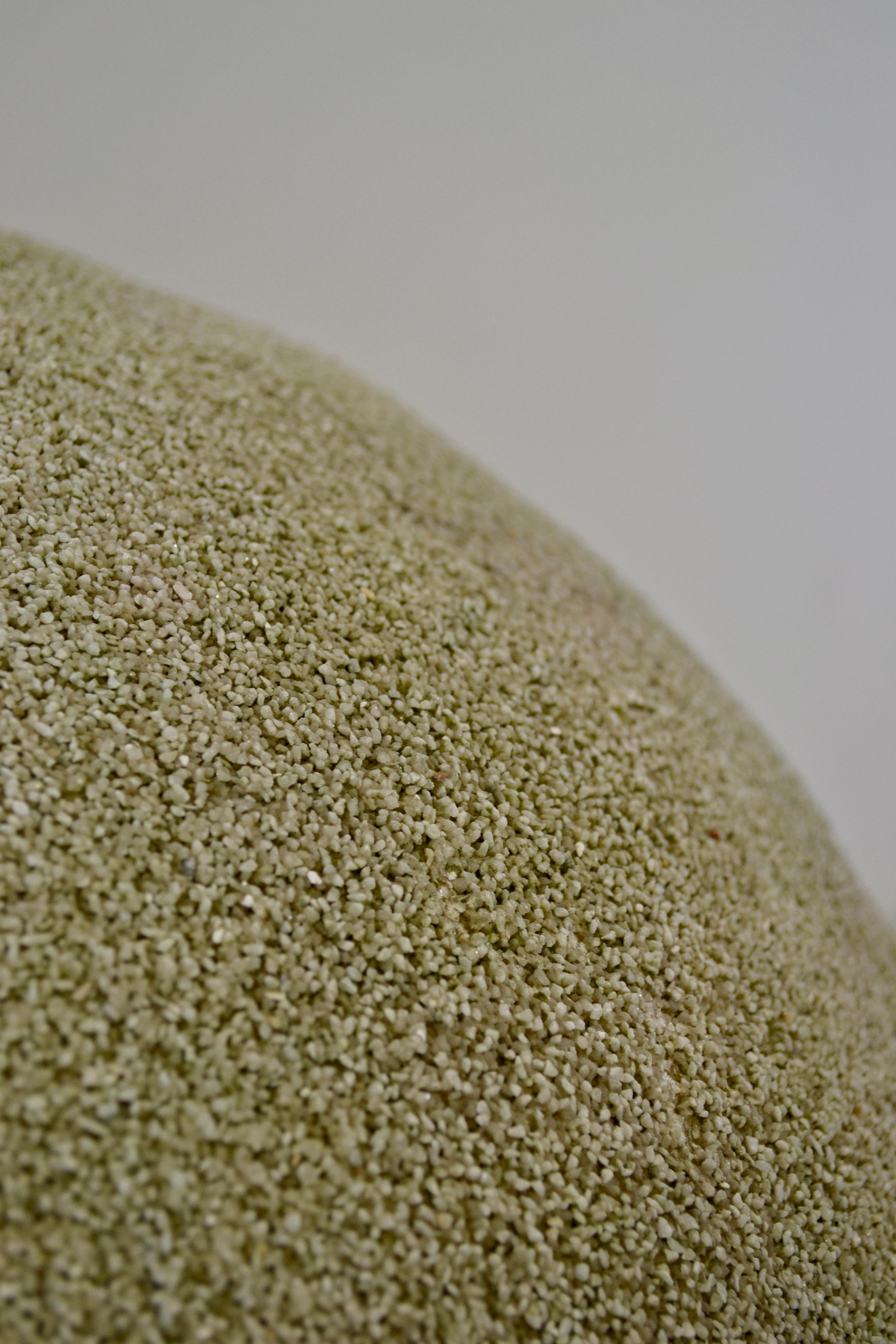 Original oversized “Dora” rock lamp designed by André Cazenave (1928–2003) for Atelier A in France, circa 1969. This iconic ambiance lamp takes the form of a naturally shaped oversized pebble, crafted from polyester resin and marble powder. Its